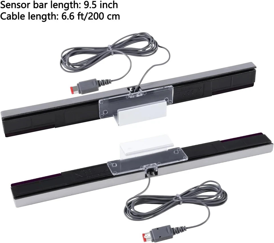 Aokin Sensor Bar for Wii, Replacement Wired Infrared Ray Sensor Bar for Nintendo