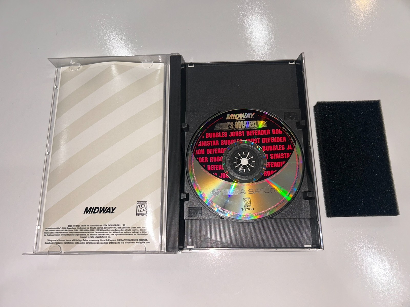 Midway Presents: Arcade’s Greatest Hits (Sega Saturn) CIB Complete w/Reg MINTY!