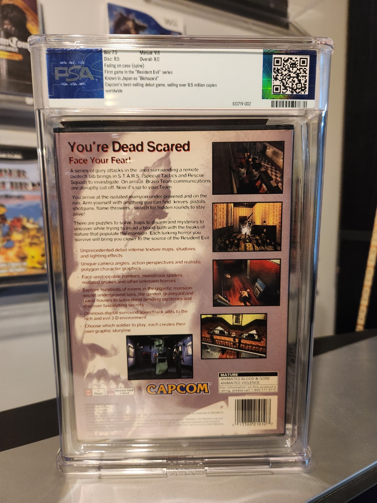 Resident Evil Ps1 PSA 8.0 CIB