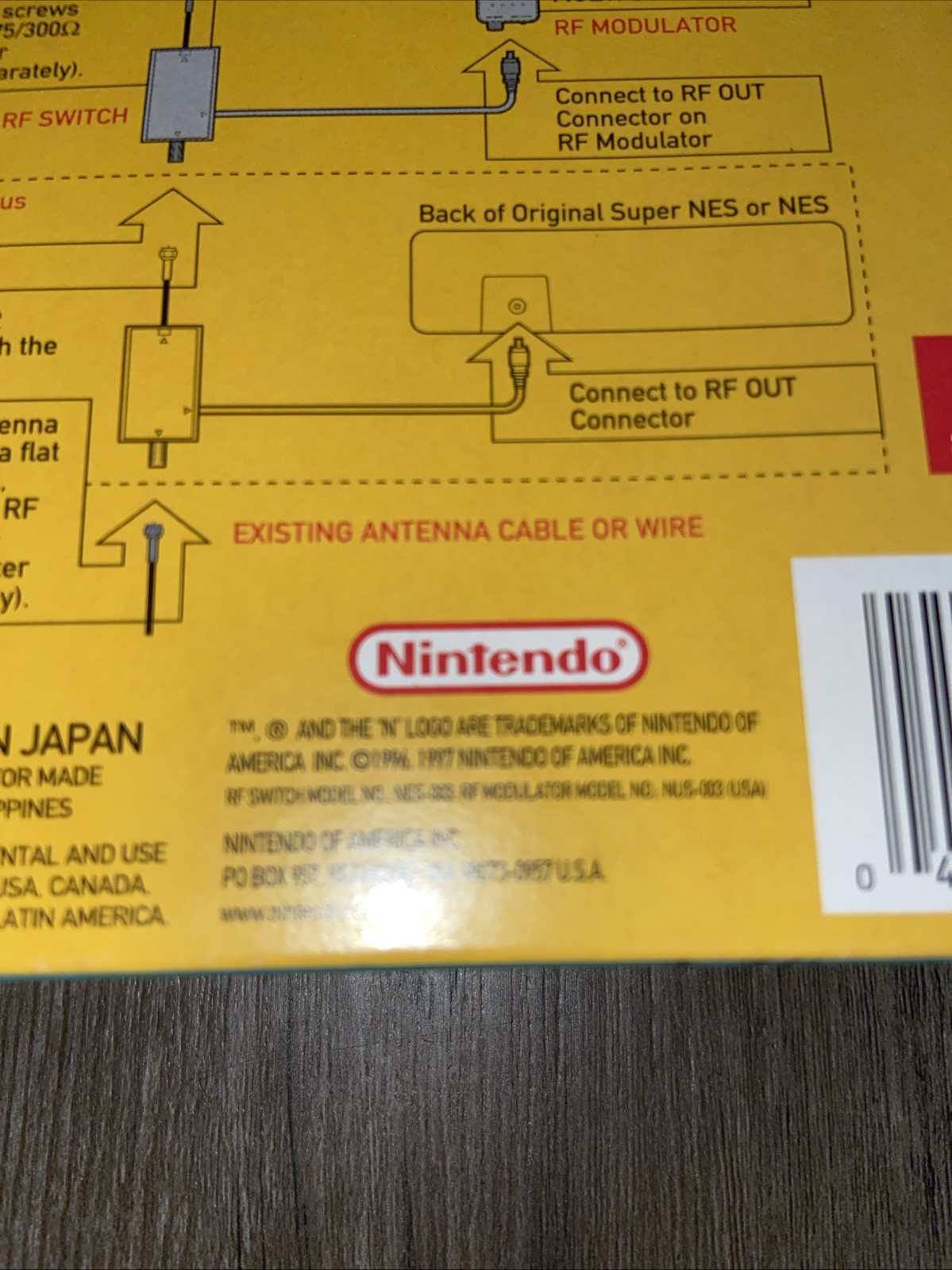 Nintendo 64 N64 OEM RF Switch RF Modulator Vintage Accessory