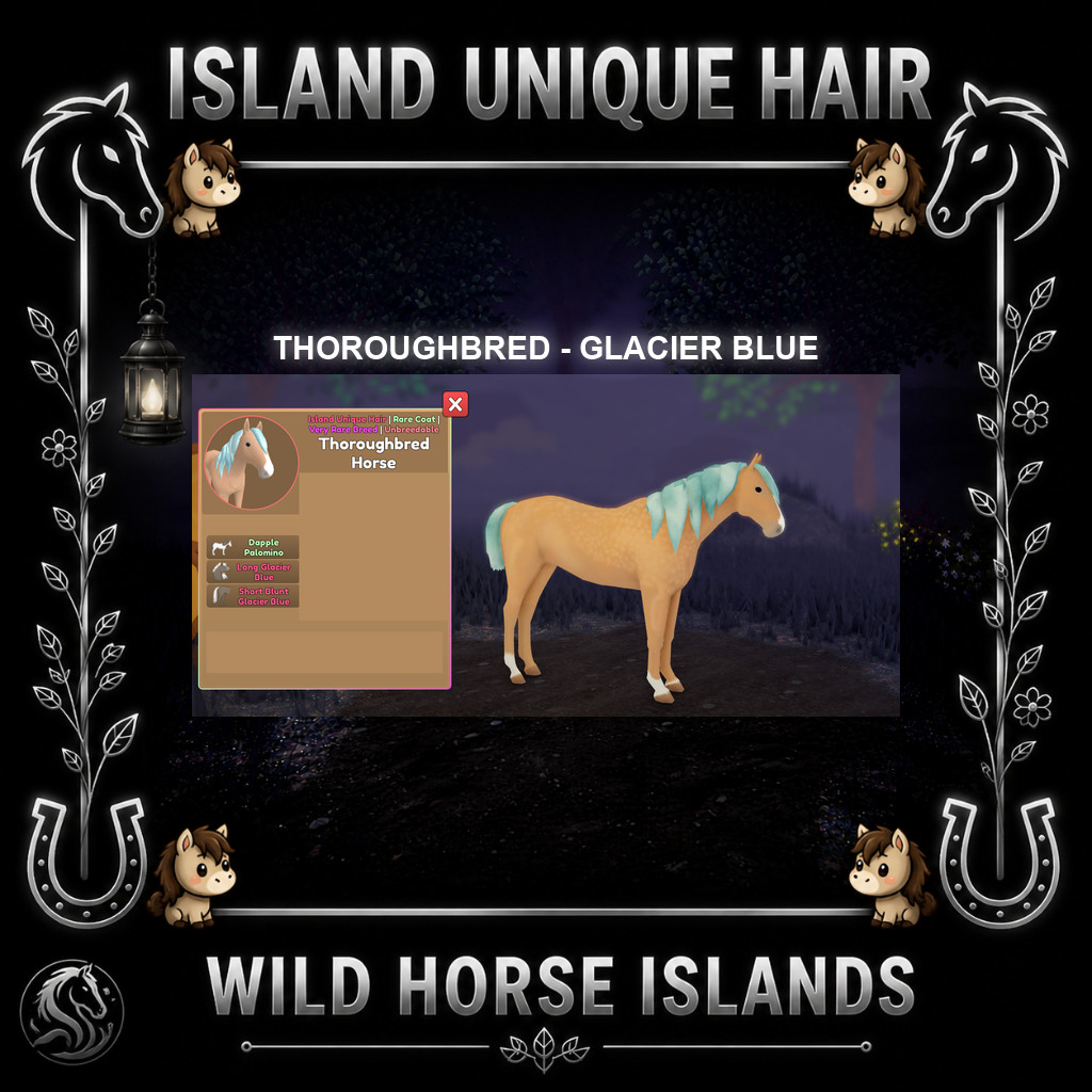 Wild Horse Islands – Thoroughbred – TB RCS IUH Unique Hair Choose (Read Descri)