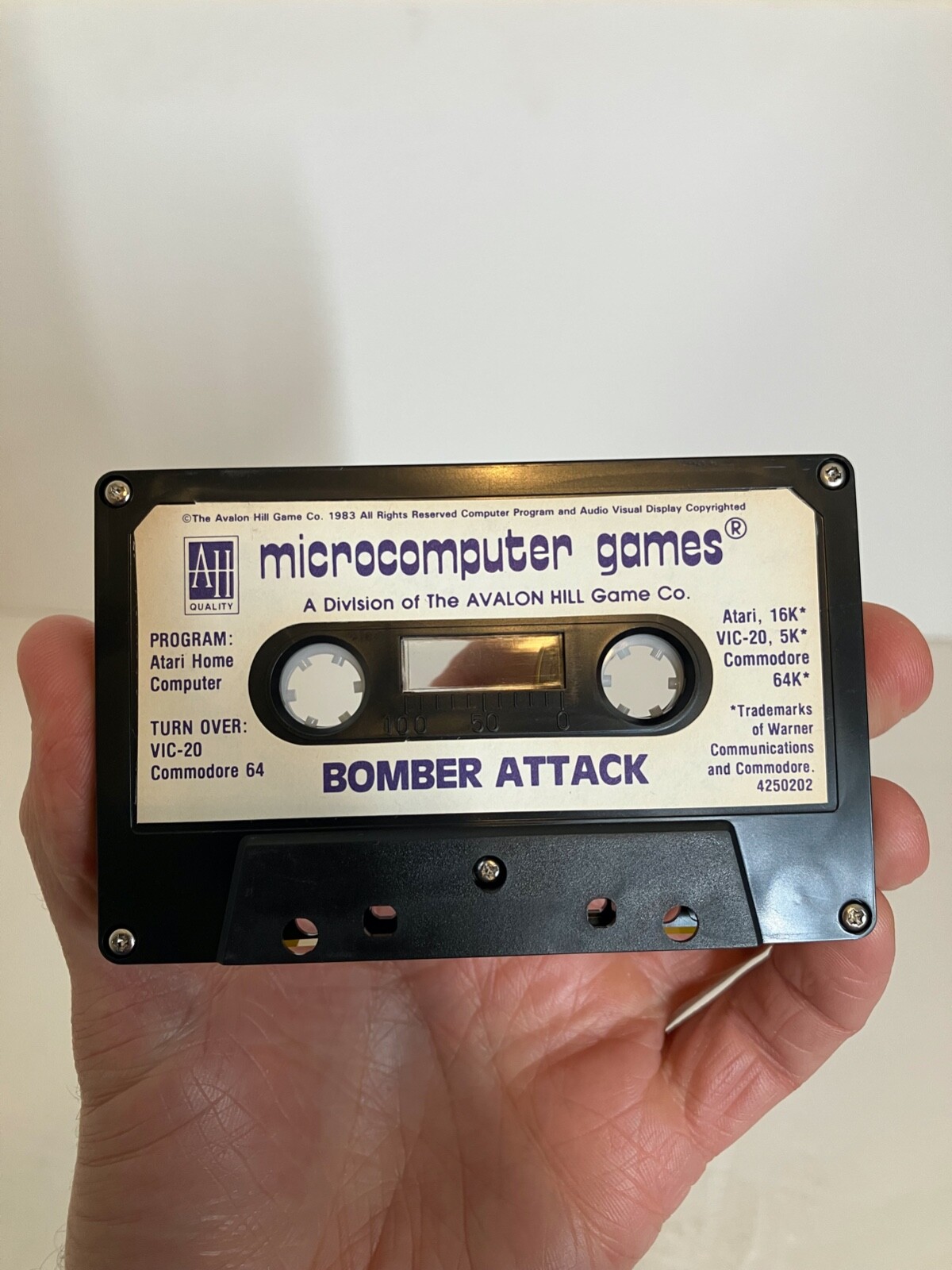 Bomber Attack Arcade Park 3 Atari 400 800 Apple II Cassette Tested Complete