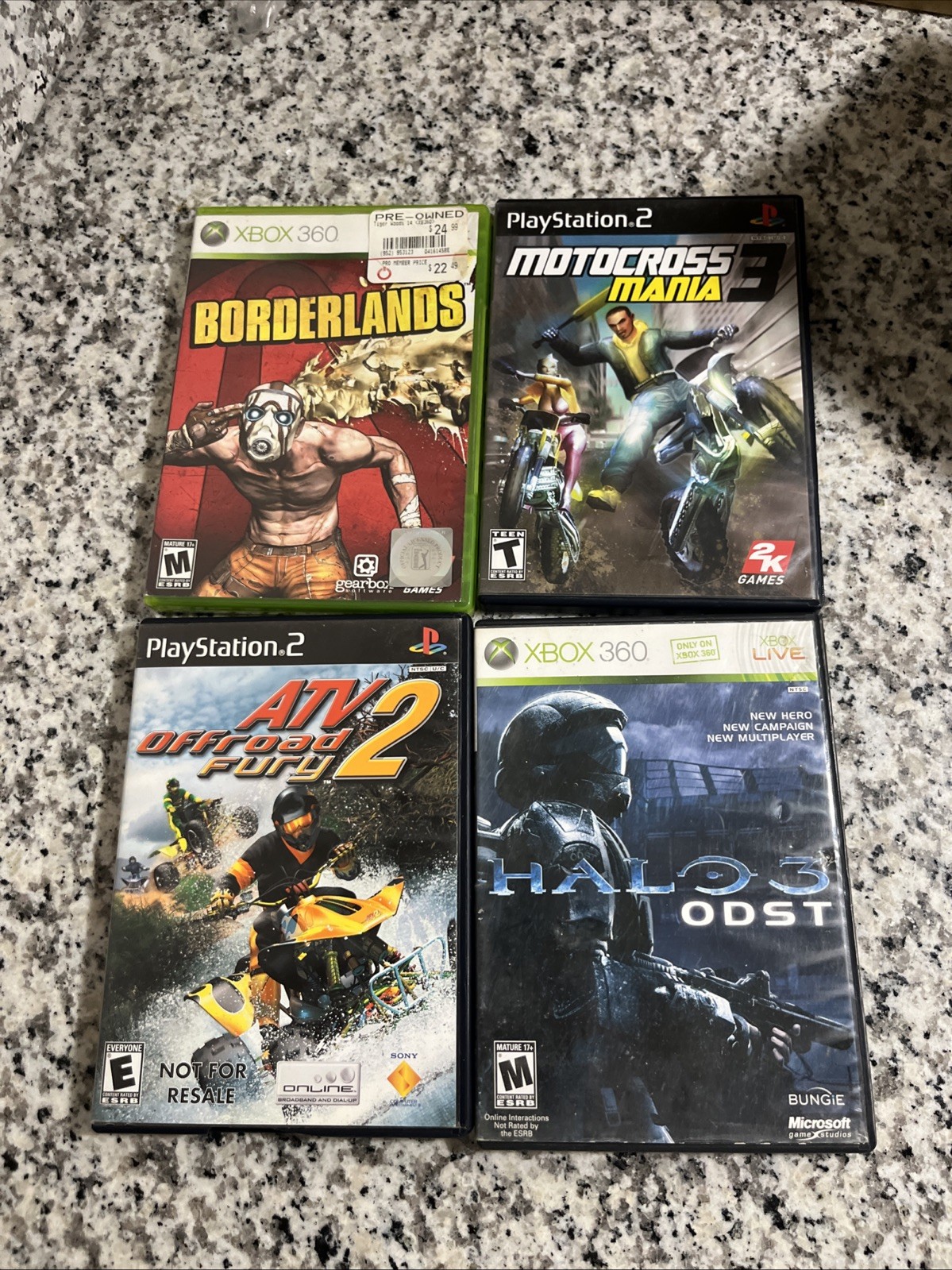 Lot of 60 Xbox 360 Nintendo Games – Heavily Scratched For Resurfacing