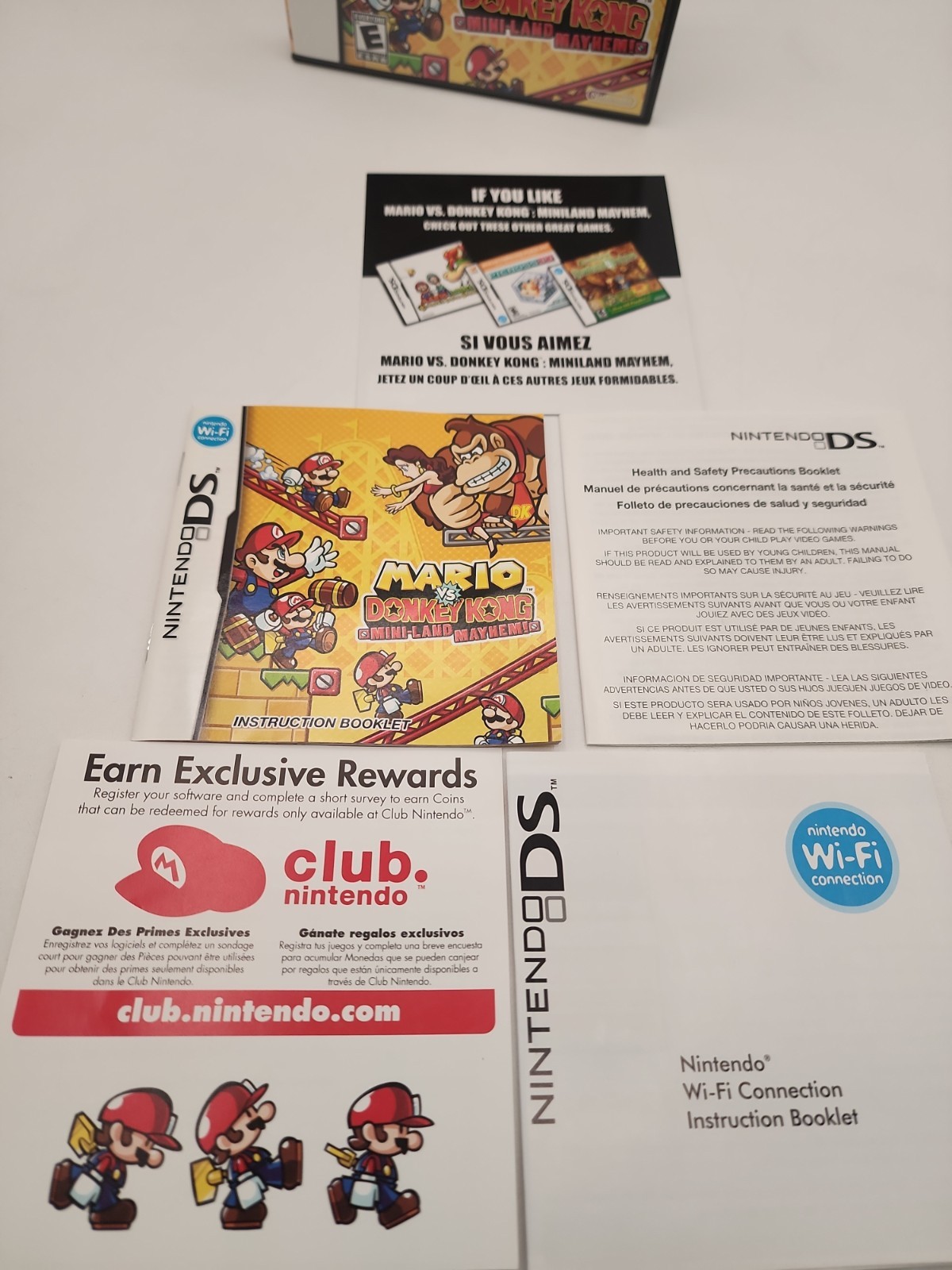Nintendo Mario vs. Donkey Kong: Mini-Land Mayhem! DS With All Manuals – Nice