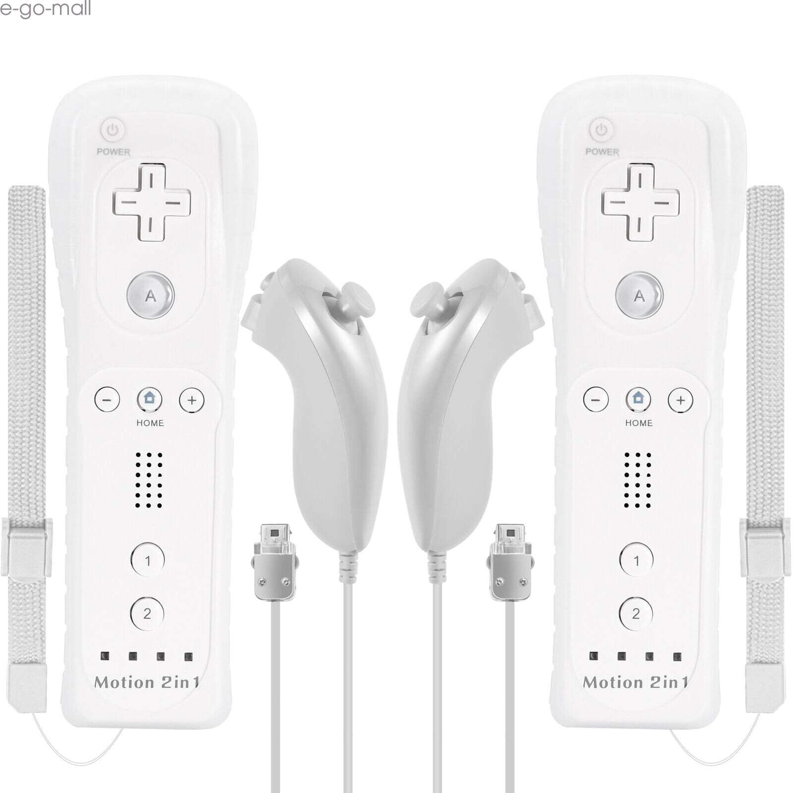 Built-in Motion Plus Wii Remote & Nunchuck Game Controller for Wii Wii U Console