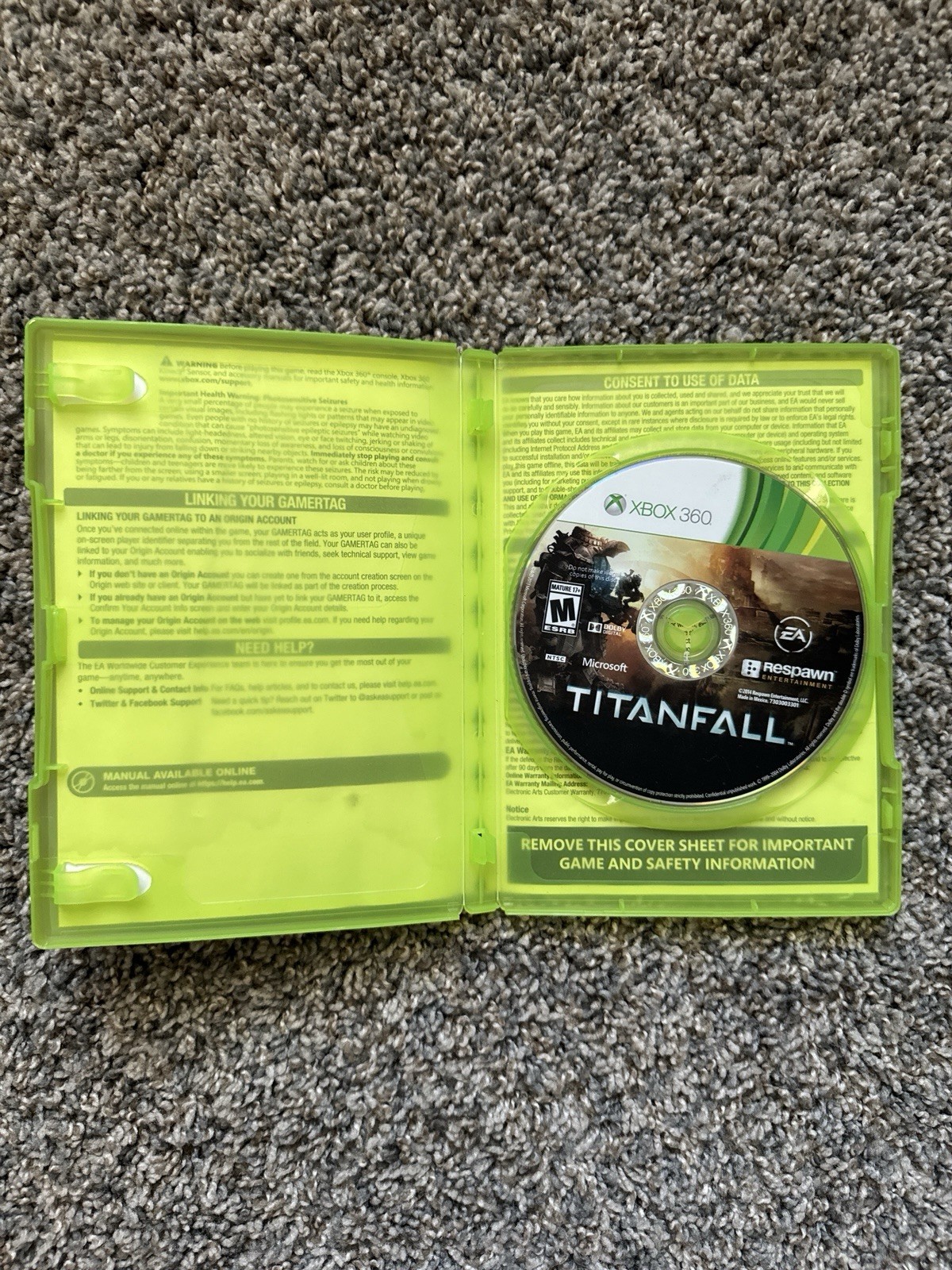 Titanfall 1 Xbox 360 w/ Case Tested Online Only Multiplayer EA Respawn FPS 2014