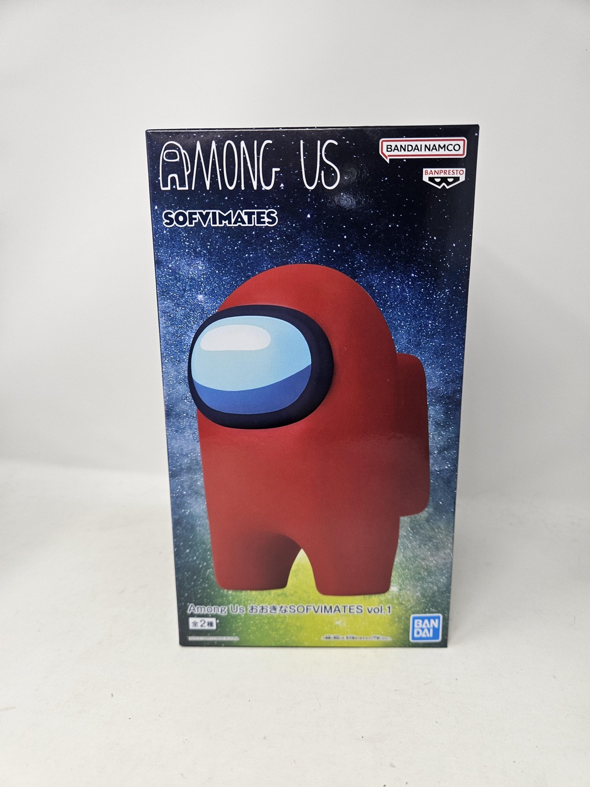 Among Us Crewmate Sofvimates Figure Bandai Banpresto Red Statue Toy Boxed