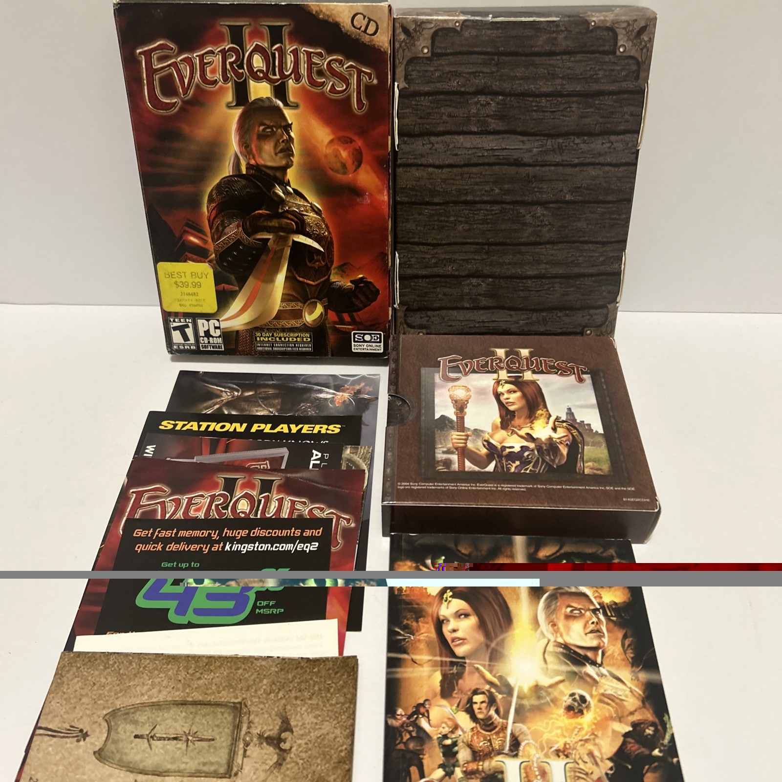 Everquest II 2 Collector’s Edition PC CD-ROM Software 2004 Complete CIB