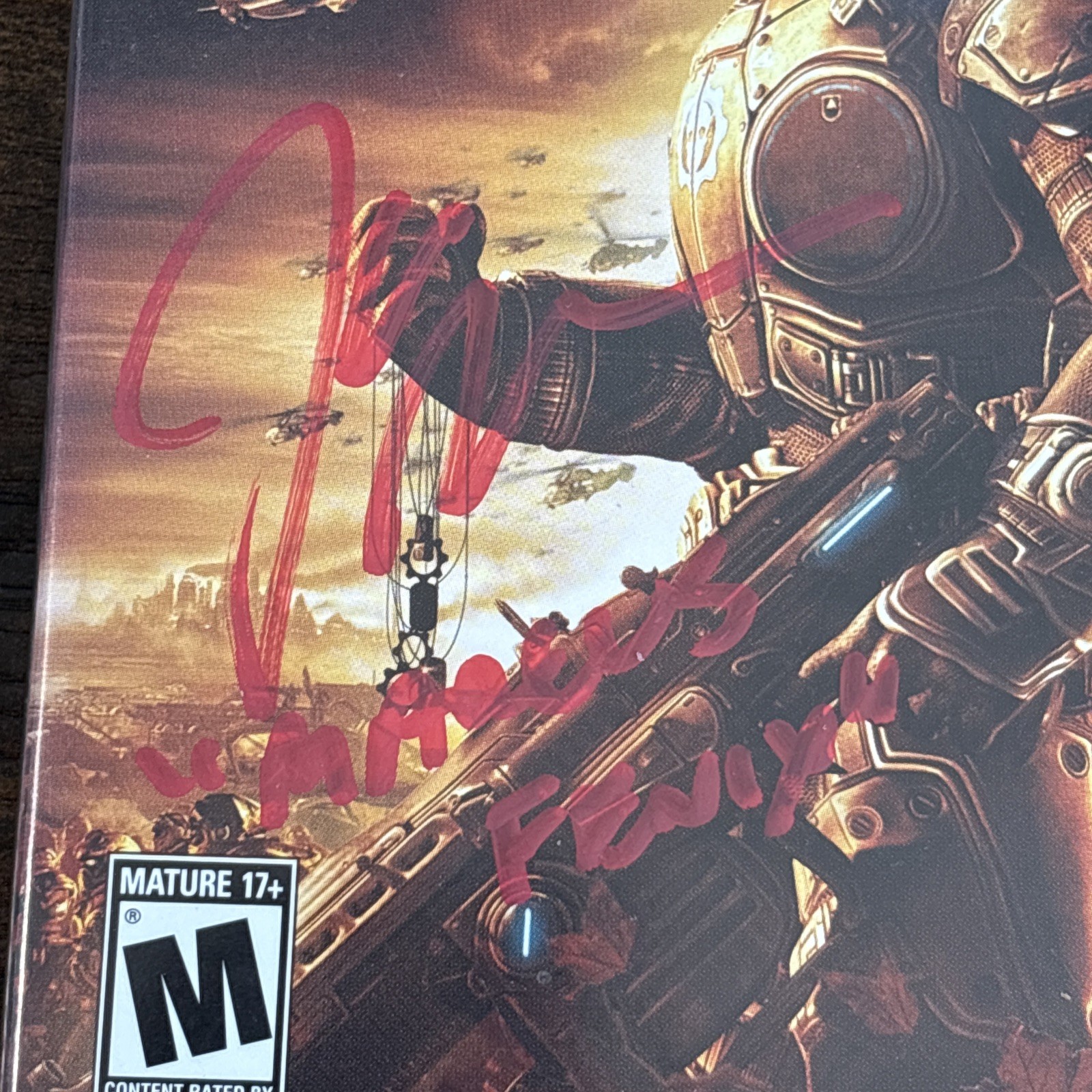 Gears of War 2 Signed Video Game John DiMaggio MARCUS FENIX JSA Xbox 360