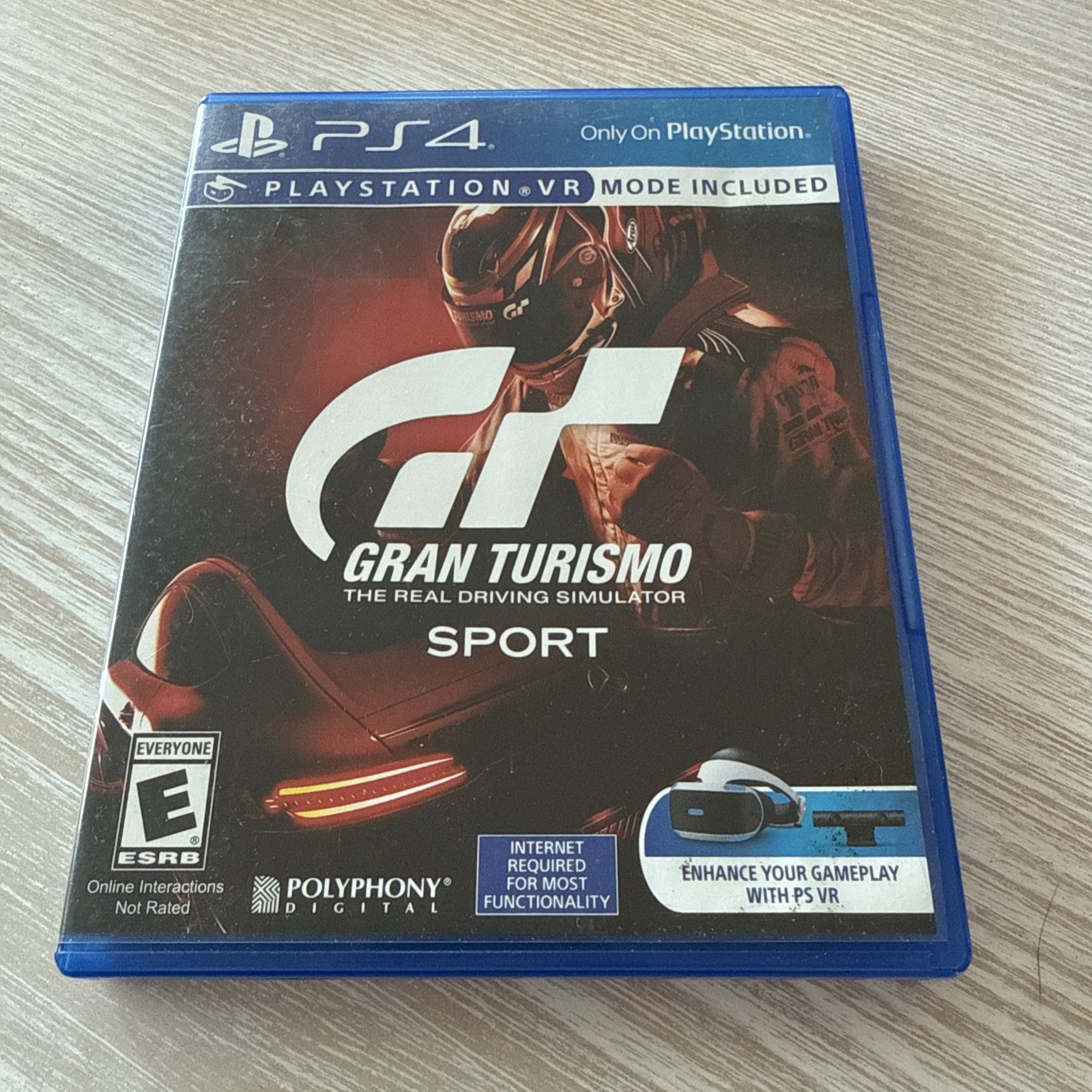 Gran Turismo Sport PS4 PlayStation 4 Video Game Tested No Manual *DISC MINT*