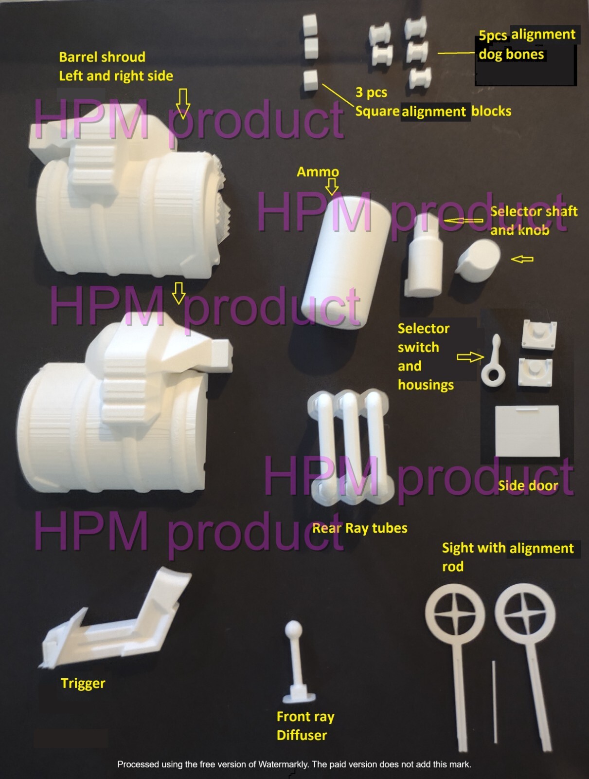 Ray gun, Gun, 3d printed, Cosplay Kit COD, Call of Duty Zombies, High detail kit