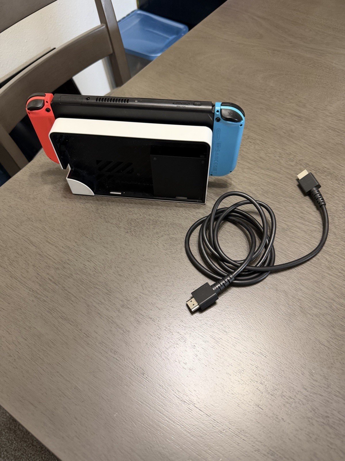 Nintendo Switch Console w/ White Dock & Red/Blue Joy-Con Controllers HDMI