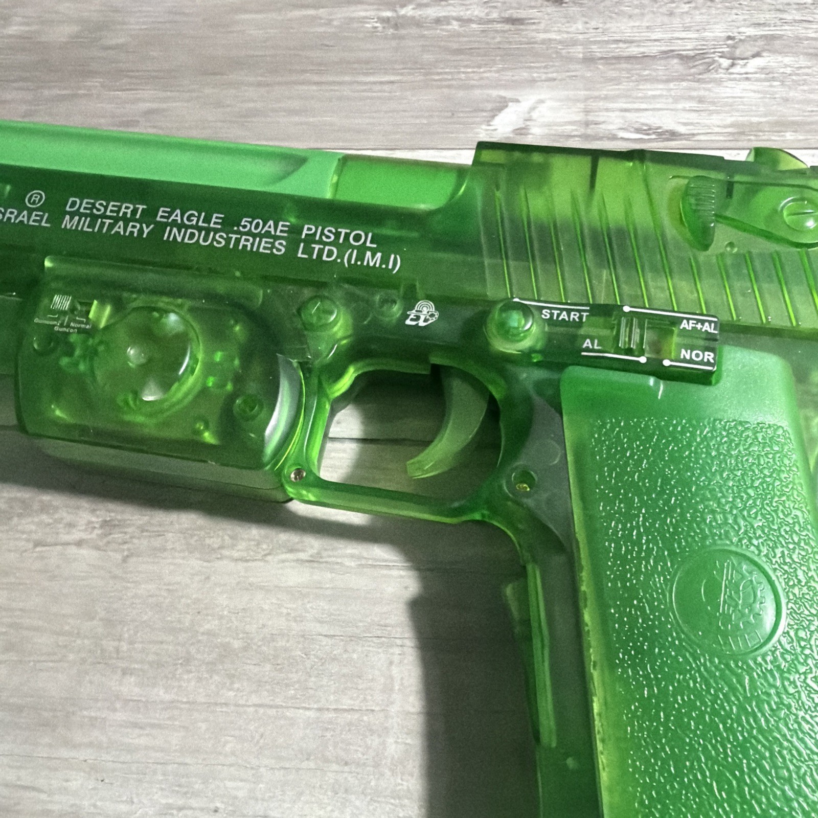 Ps2 Desert Eagle Light Gun .50AE Pistol Clear Green Wired Military Industries