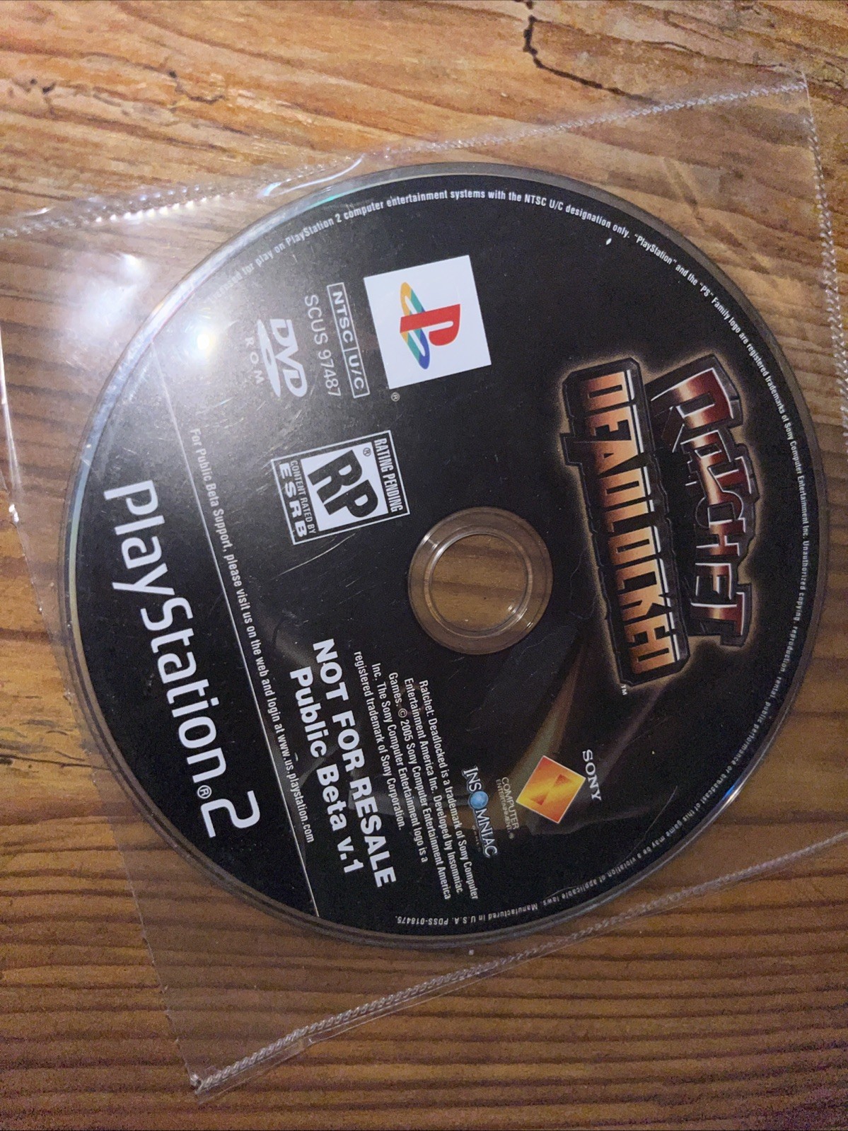 RARE Ratchet Deadlocked Public Beta V1 (Sony Playstation 2 PS2, 2005) RARE WORKS