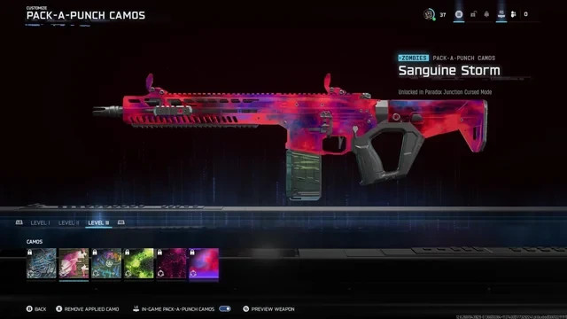 Paradox Junction Tier 1-3 Cursed Pack a Punch Camos FAST Black Ops 7 BO7 Zombies