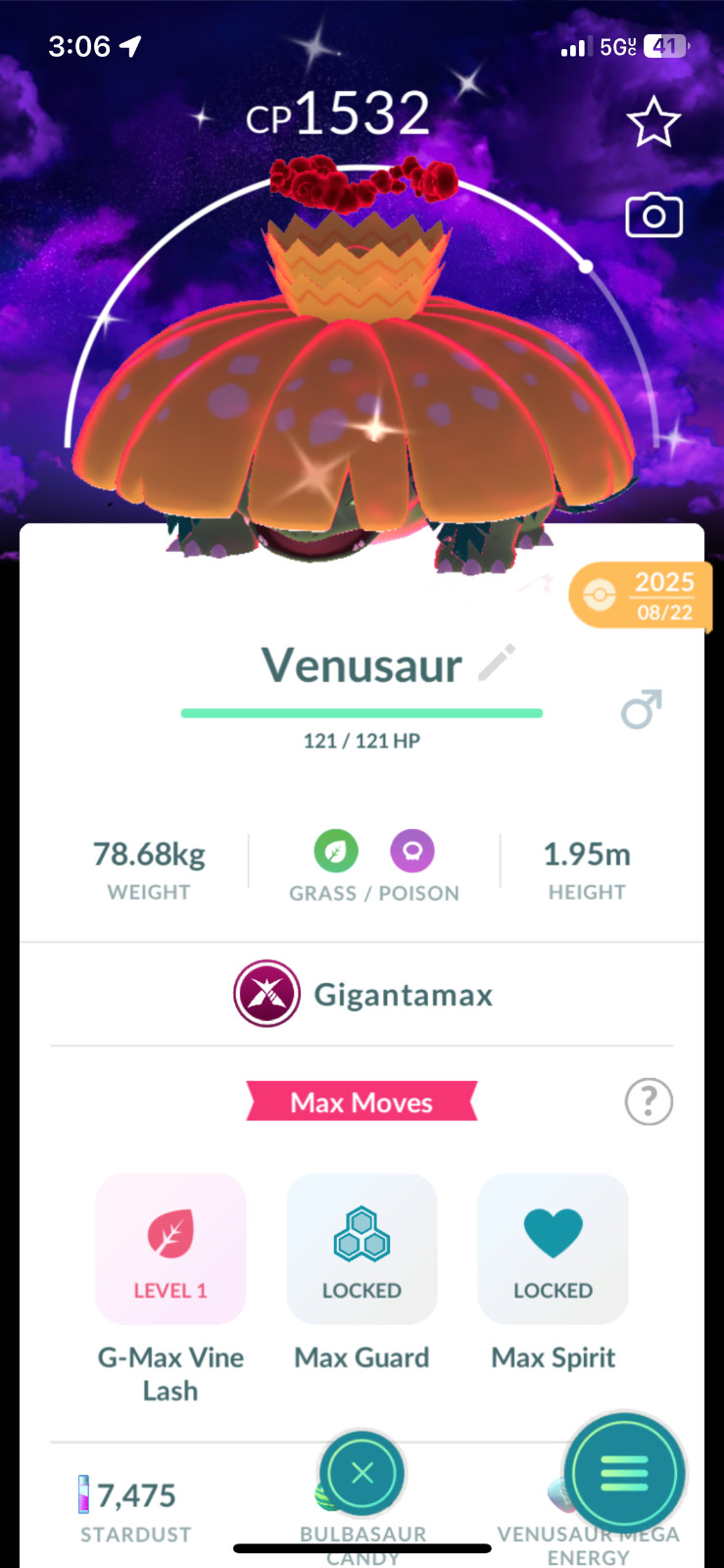 Shiny Gigantamax Gengar Machamp Lapras Kingler Charizard Dark Skies background💥