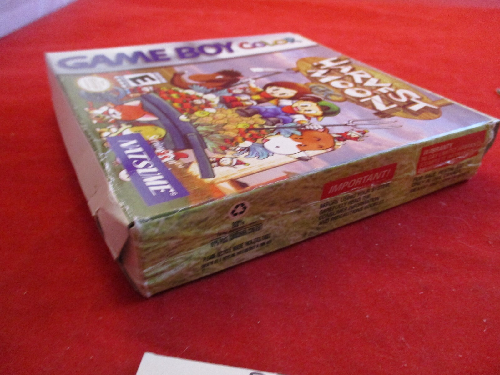 Harvest Moon GBC (Nintendo Game Boy Color, 1999) COMPLETE w/ Box manual game
