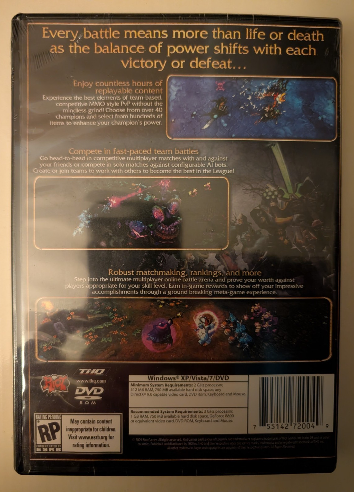 RARE BRAND NEW SEALED League of Legends Collectors Pack Riot Games LoL MOBA 2009