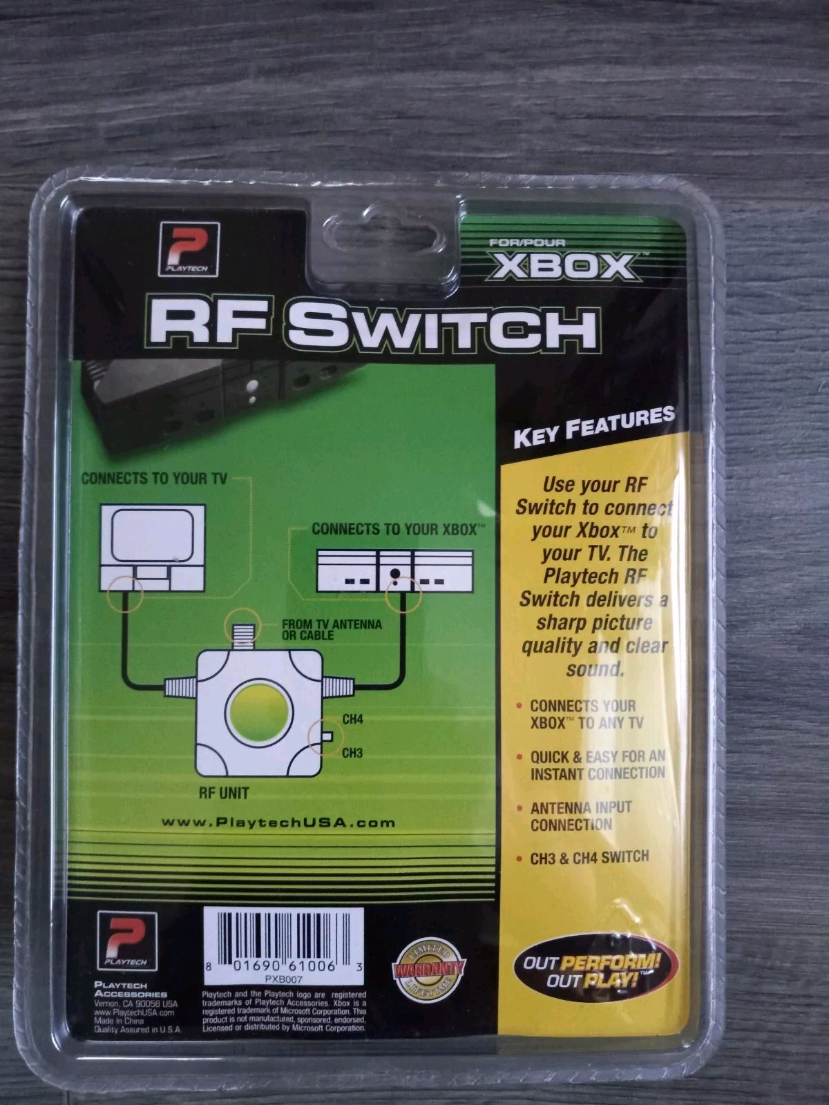 New RF Adapter for Original Xbox Connect To Any TV, Sealed Package Brand