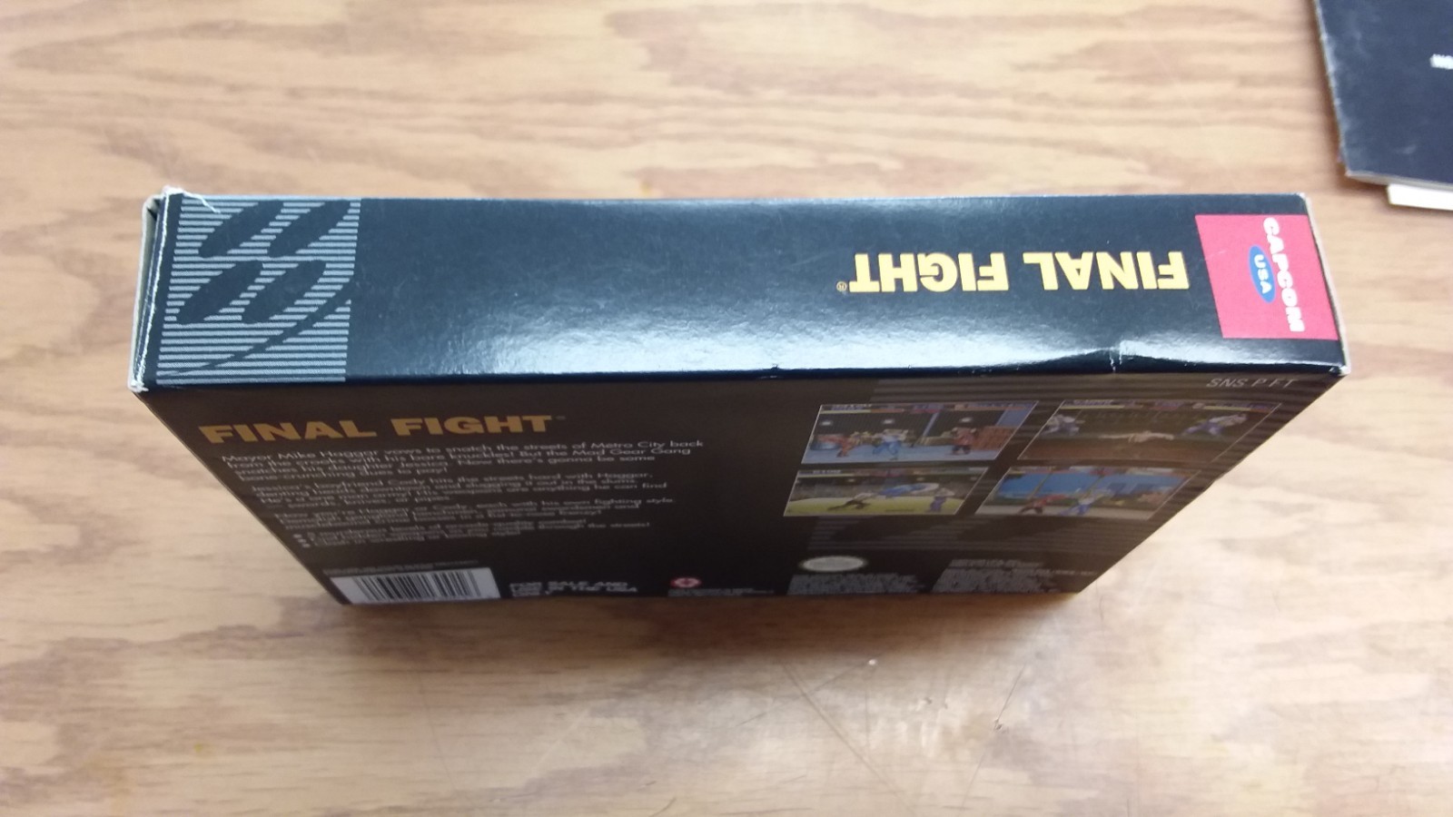 FINAL FIGHT (Super Nintendo, 1991) Near CIB NO WARRANTY CARD