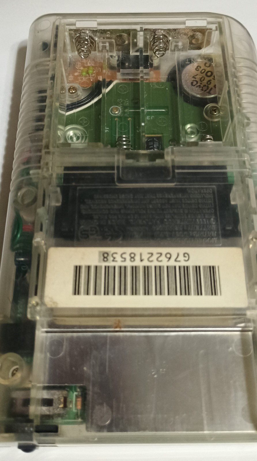 Nintendo Game Boy Clear Original DMG-01 Handheld System Tested Works