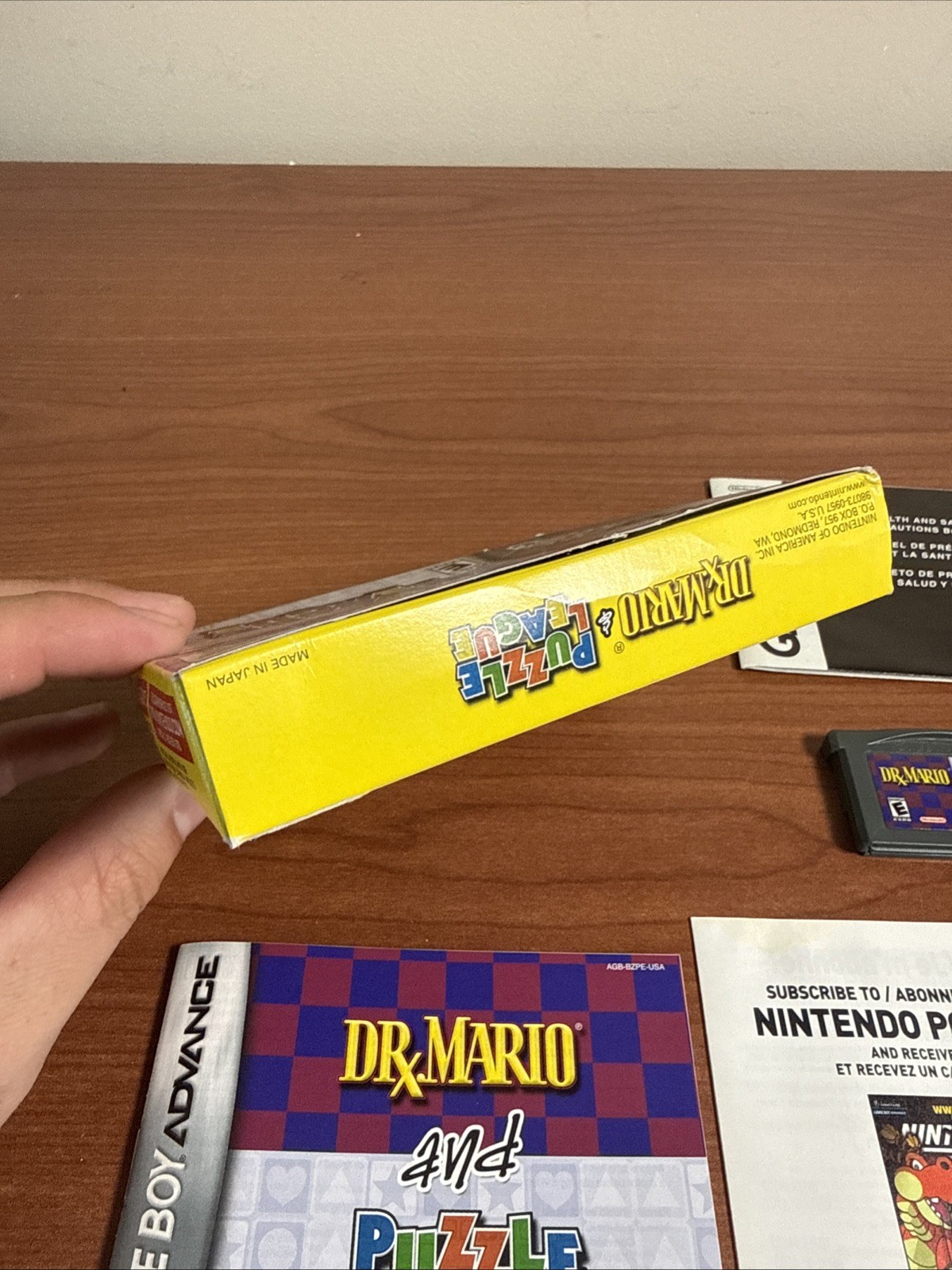 Dr. Mario & Puzzle League Nintendo Game Boy Advance 2005 GBA DS Complete CIB!
