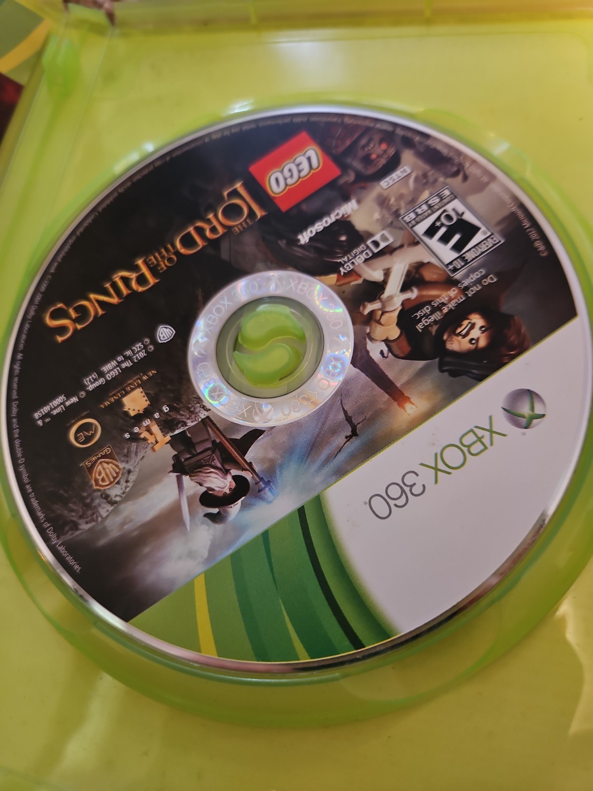 LEGO The Lord of the Rings Xbox 360, Warner Bros, Xbox Live, Manual, Complete