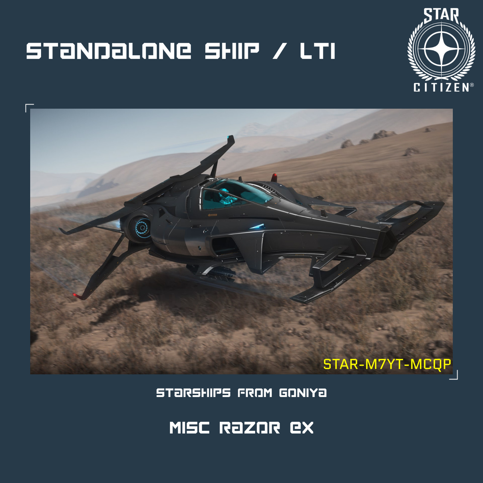 STAR CITIZEN – MISC RAZOR EX – LTI – CCU’d – (Lifetime Insurance)