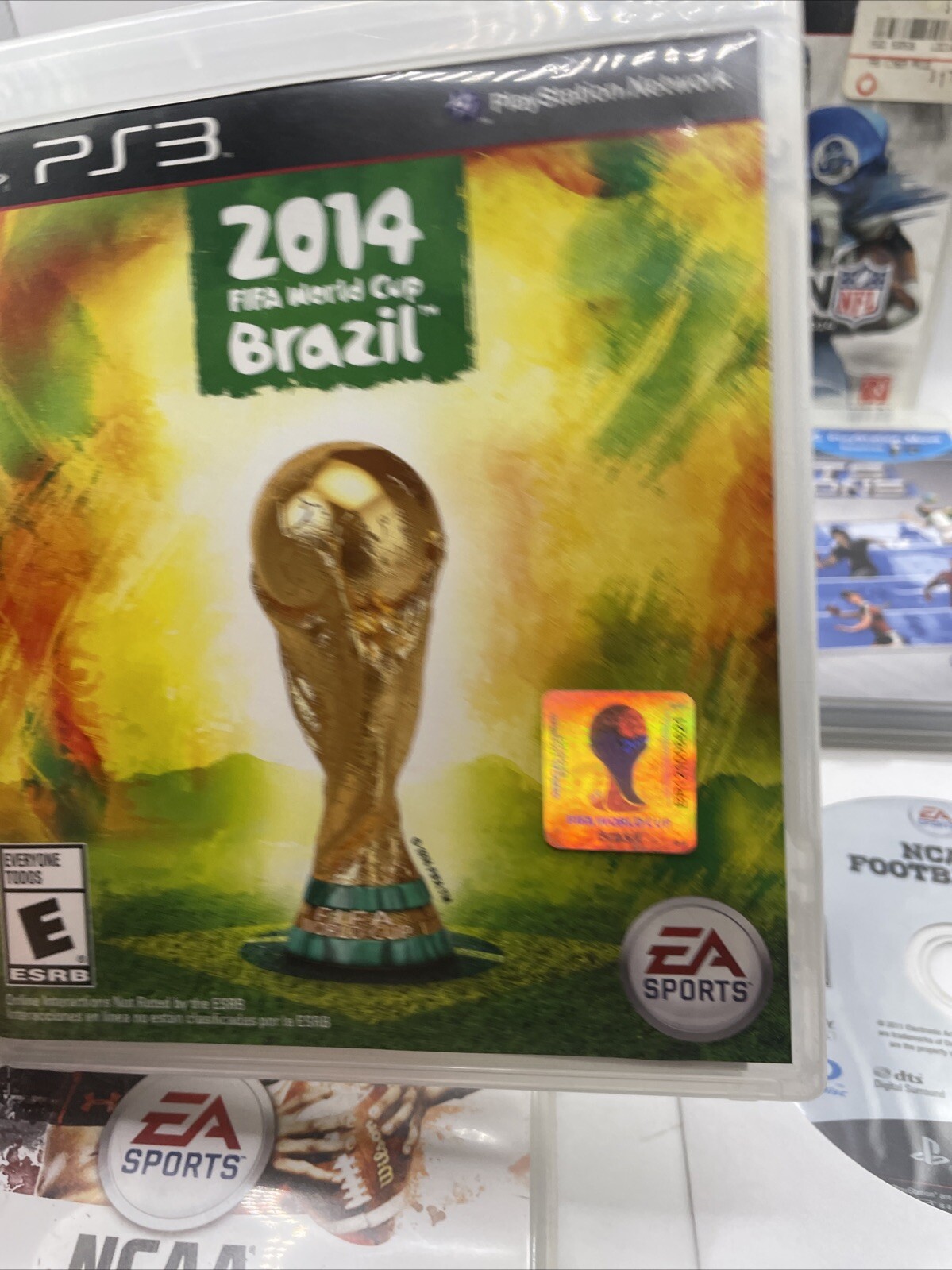 PS3 Lot Of 6- Madden 12,25/NCAA Football 10,12/Brazil Soccer 2014 & Sports Champ