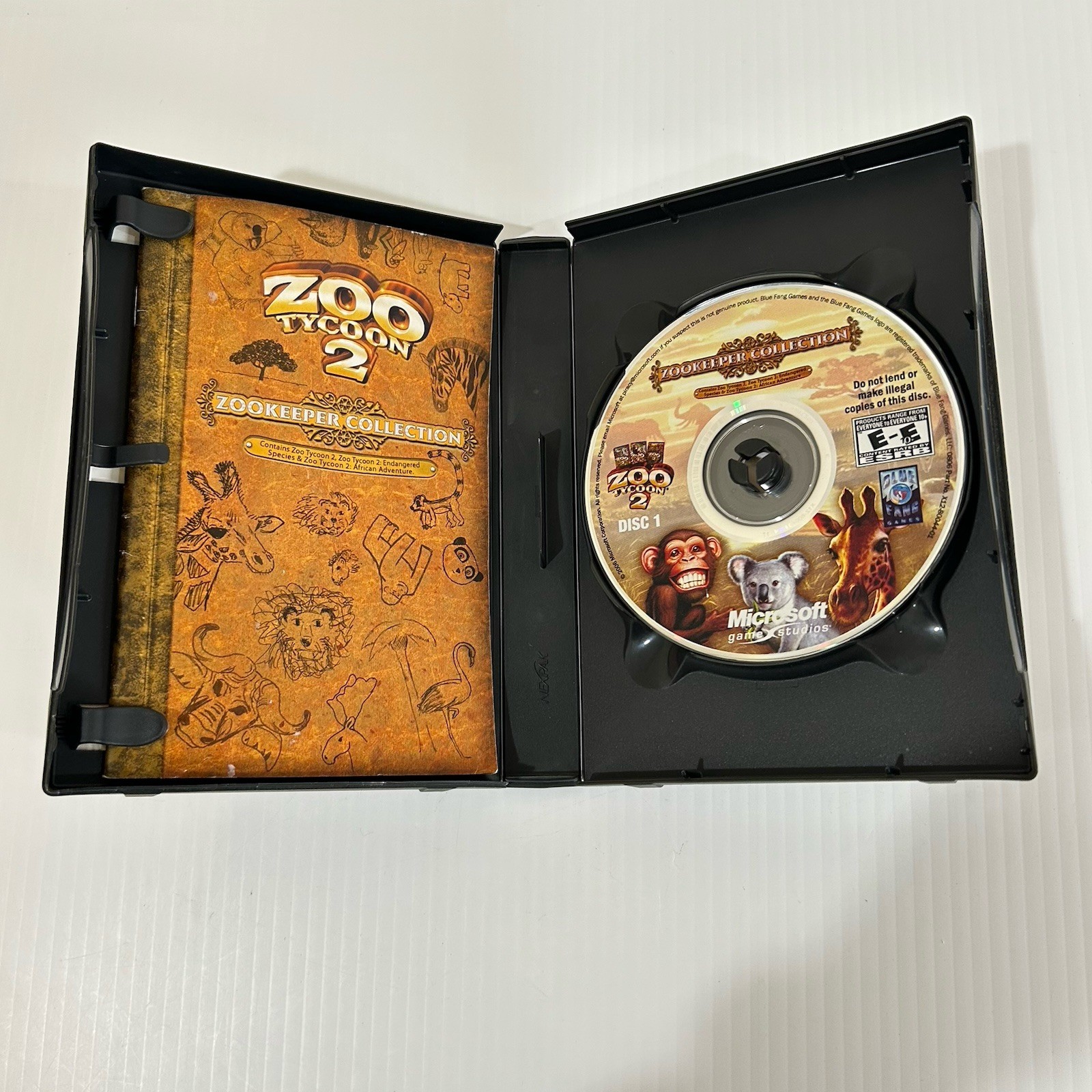 Zoo Tycoon 2: Zookeeper Collection 2006 PC CD, Windows 2-Disc Set With Manual