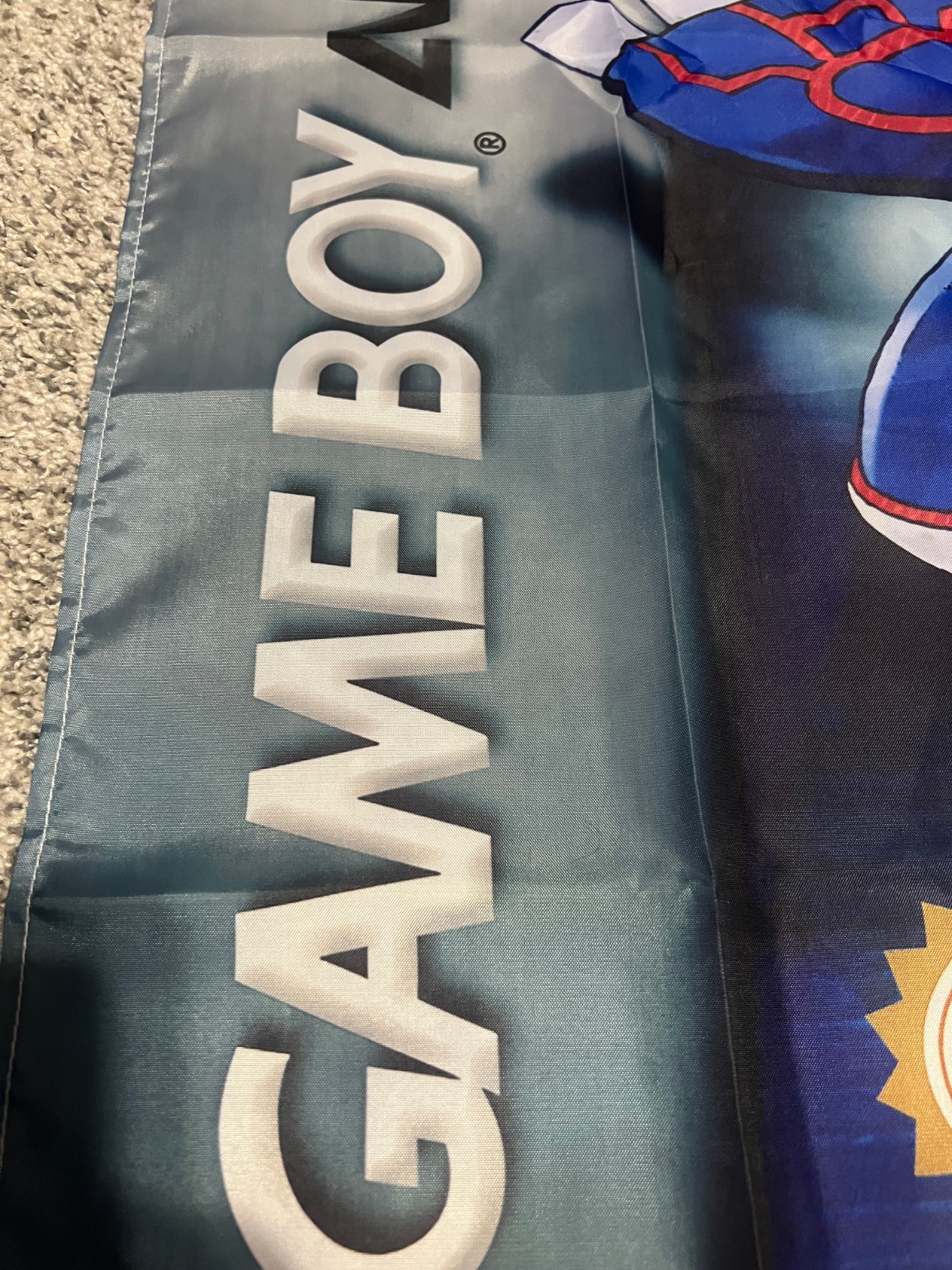 Pokemon Sapphire Version Gameboy Advance Custom Wall Banner Tapestry 3 x 3 Ft