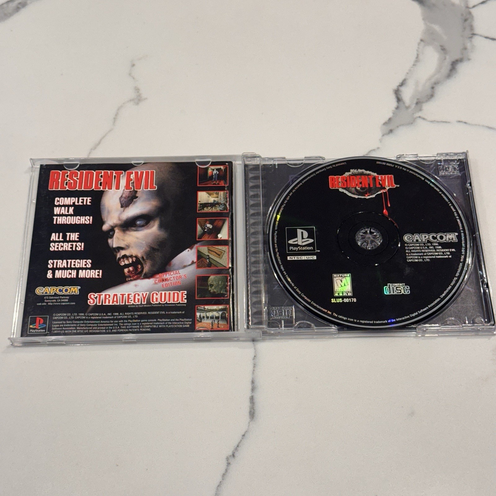 Resident Evil (PlayStation 1 PS1, 1996) Complete CIB Manual Reg Card Variant