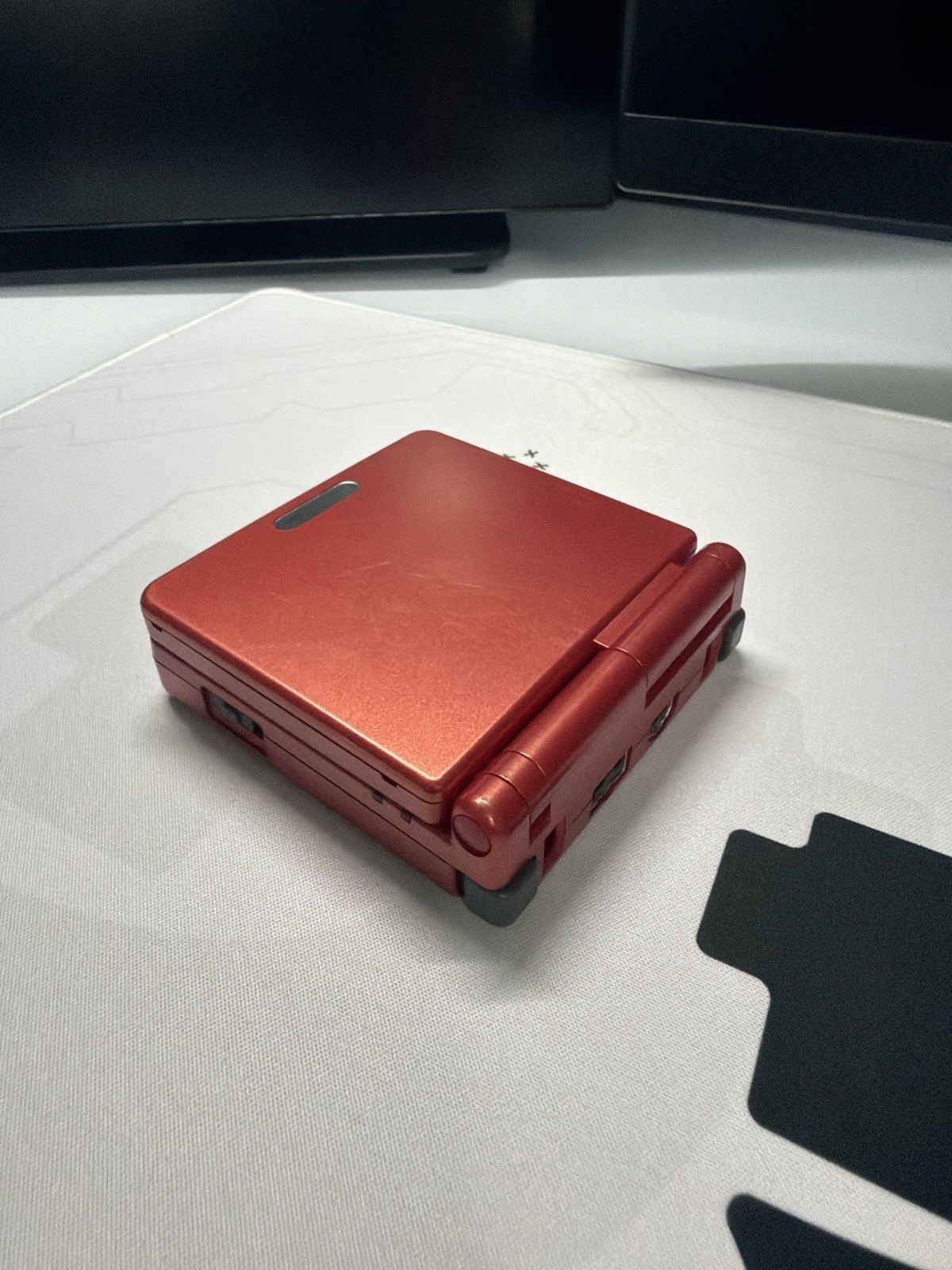 EXCELLENT Condition Flame Red Nintendo Game Boy Advance SP AGS-001