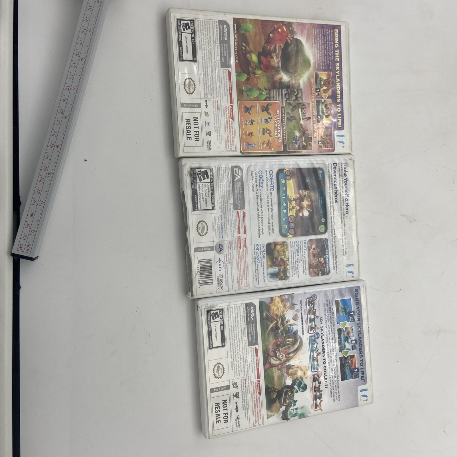 Activision Skylanders Xbox 360 Game Lot: Giants, spore hero spyros adventure