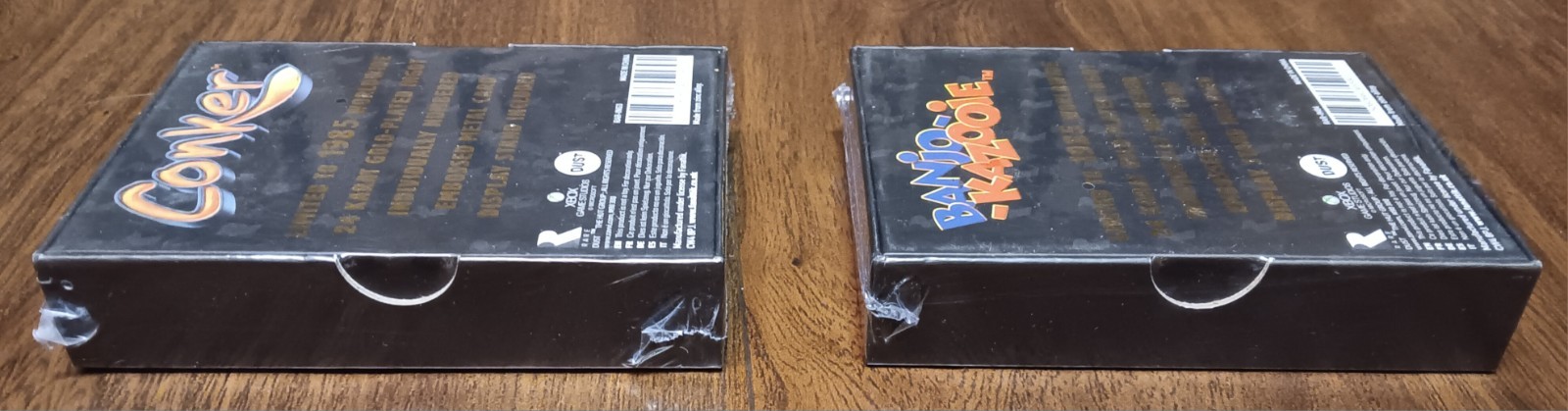 2 RARE COLLECTION 24k Gold Plated Ingots Conkers Bad Fur Day Banjo Kazooie N64!