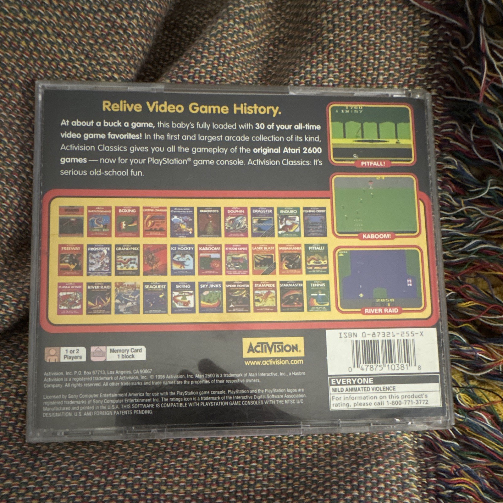 Activision Classic Games PS1 NTSC-U/C 1999 E Retro Compilation