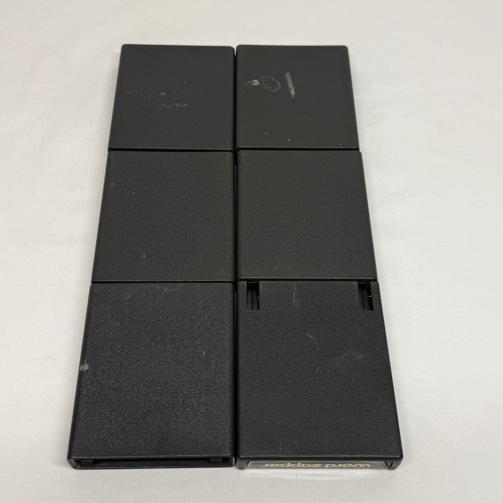 6 ATARI Video Game Cartridges – Word Zapper / Space War / Home Run – NOT TESTED