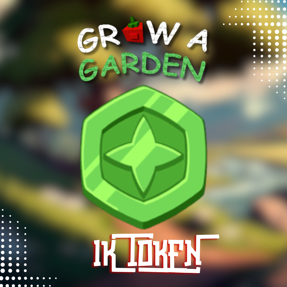 TOKEN | Grow a Garden | 1000 to 10000 TOKENS | ✨Green Coin