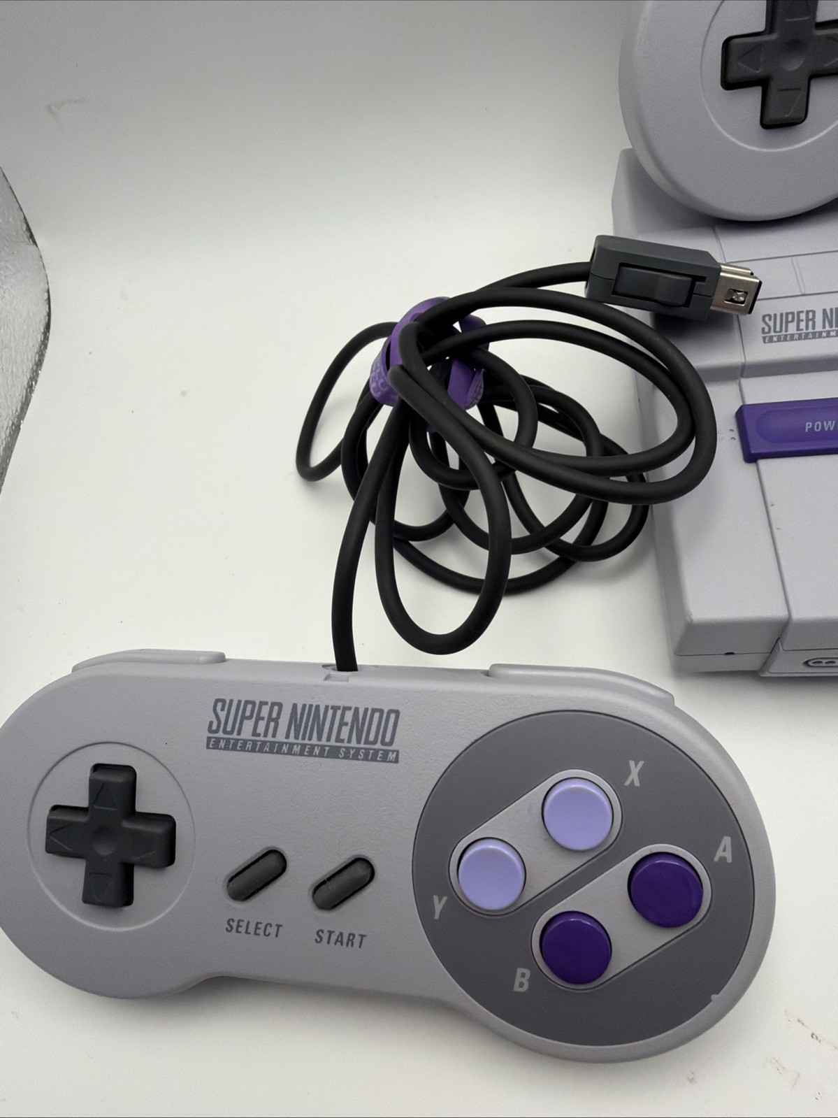 Nintendo Super NES Classic Edition Gaming Console – Grey W/ 2 Controllers Tested