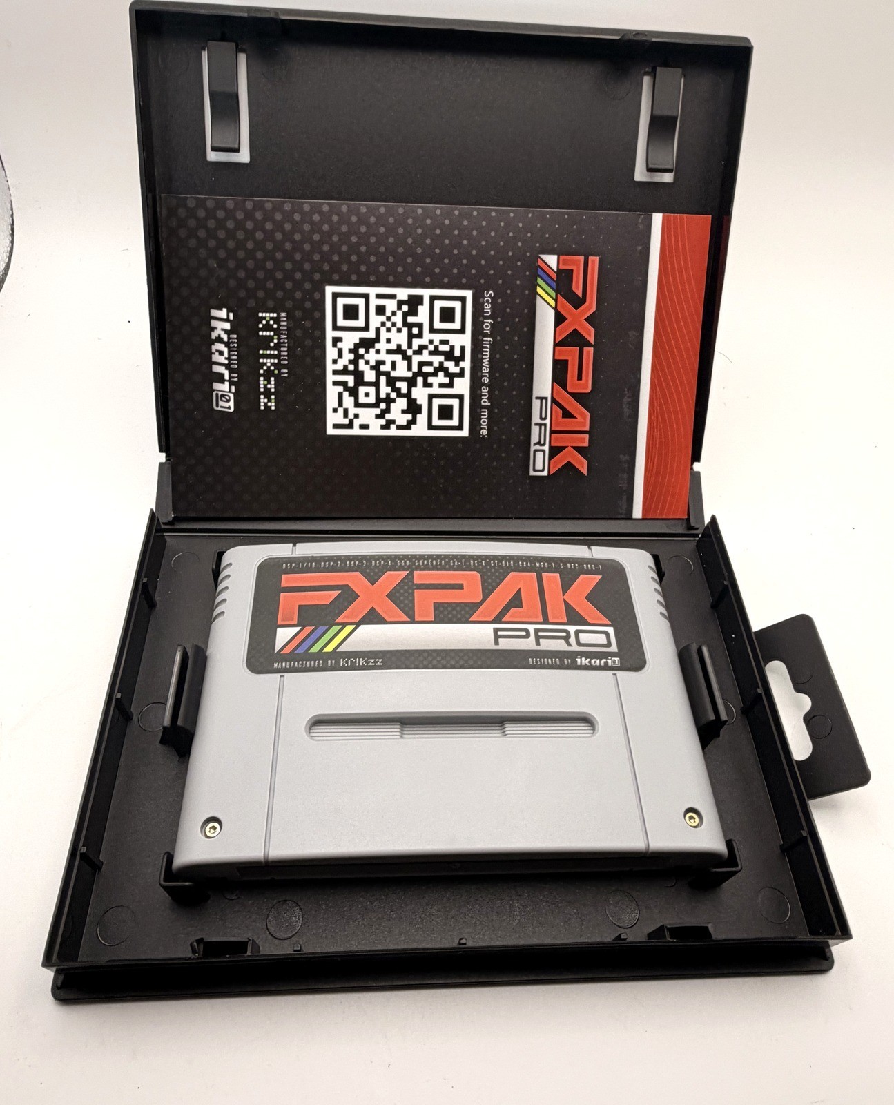 FXPAK PRO Grey Authentic Everdrive Flash Cart Snes Super Nintendo Krikzz Ikari