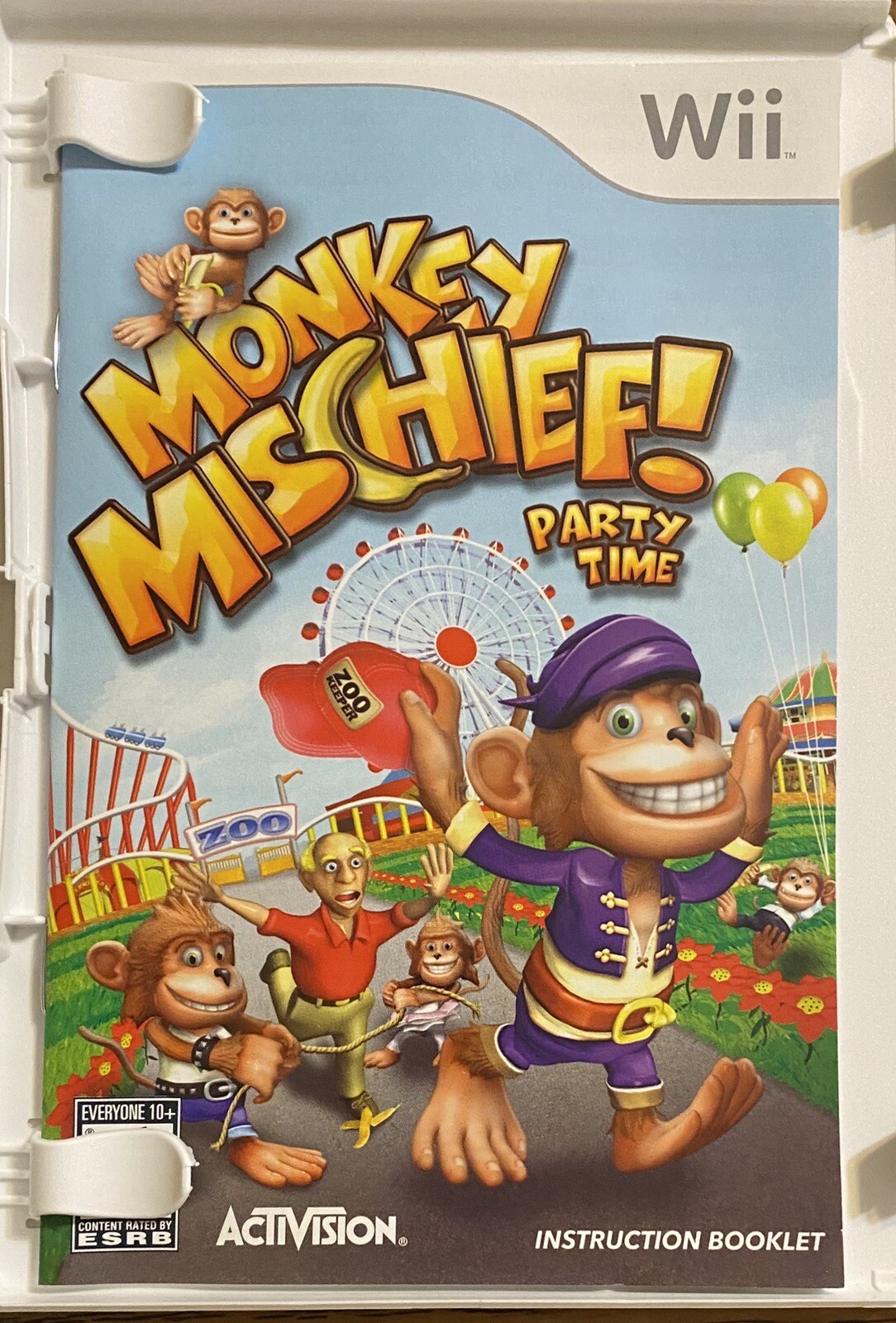 Monkey Mischief Party Time (Nintendo Wii, 2008) Complete