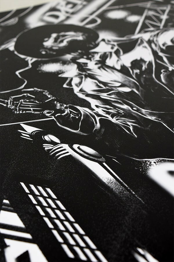 *Limited Edition* Fallout Nick Valentine Noir Lithograph 18″ x 24″ (ONLY 400!)