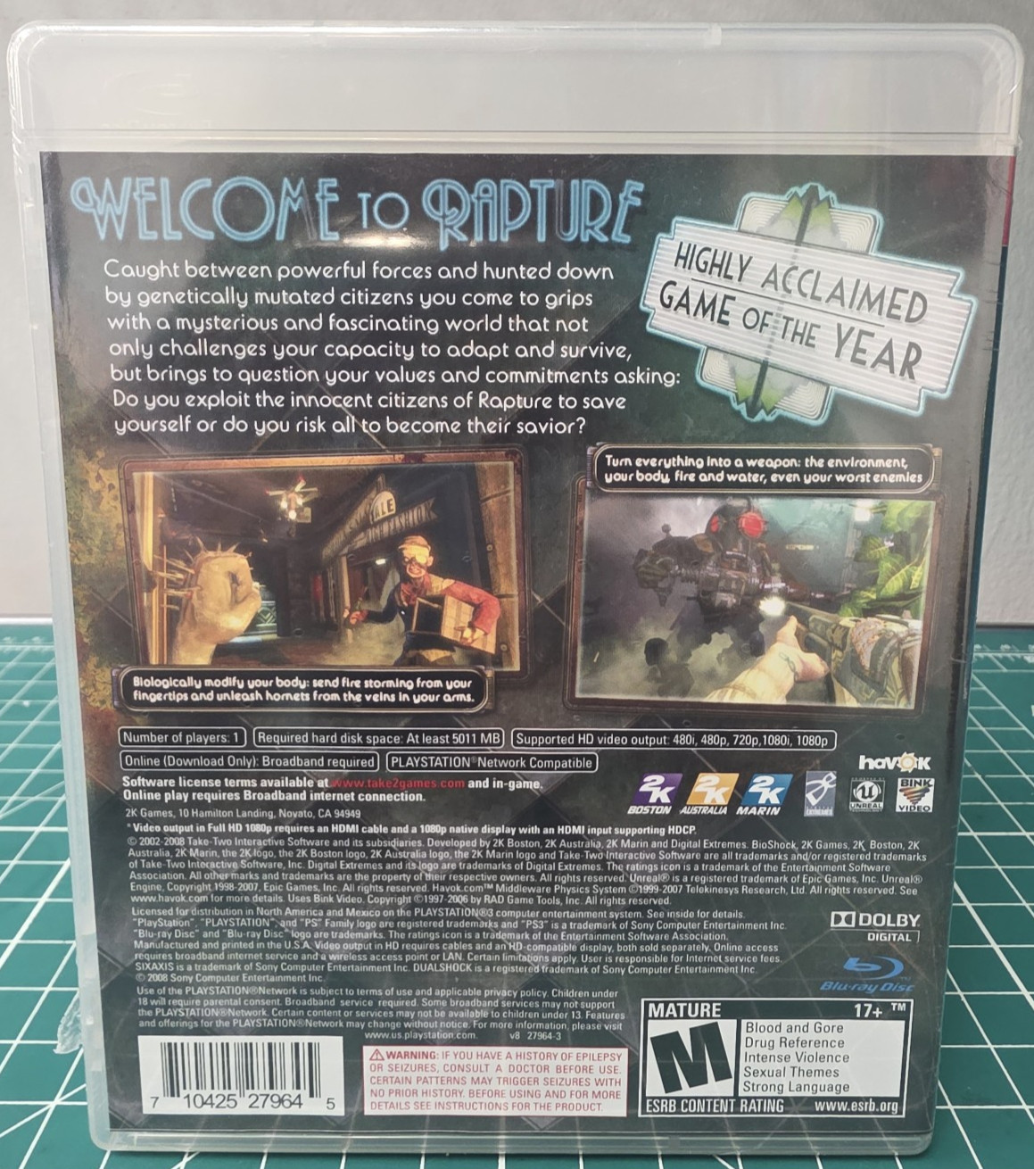 BioShock (Sony PlayStation 3 PS3, 2008) – 2K Games – Brand New – Factory Sealed!