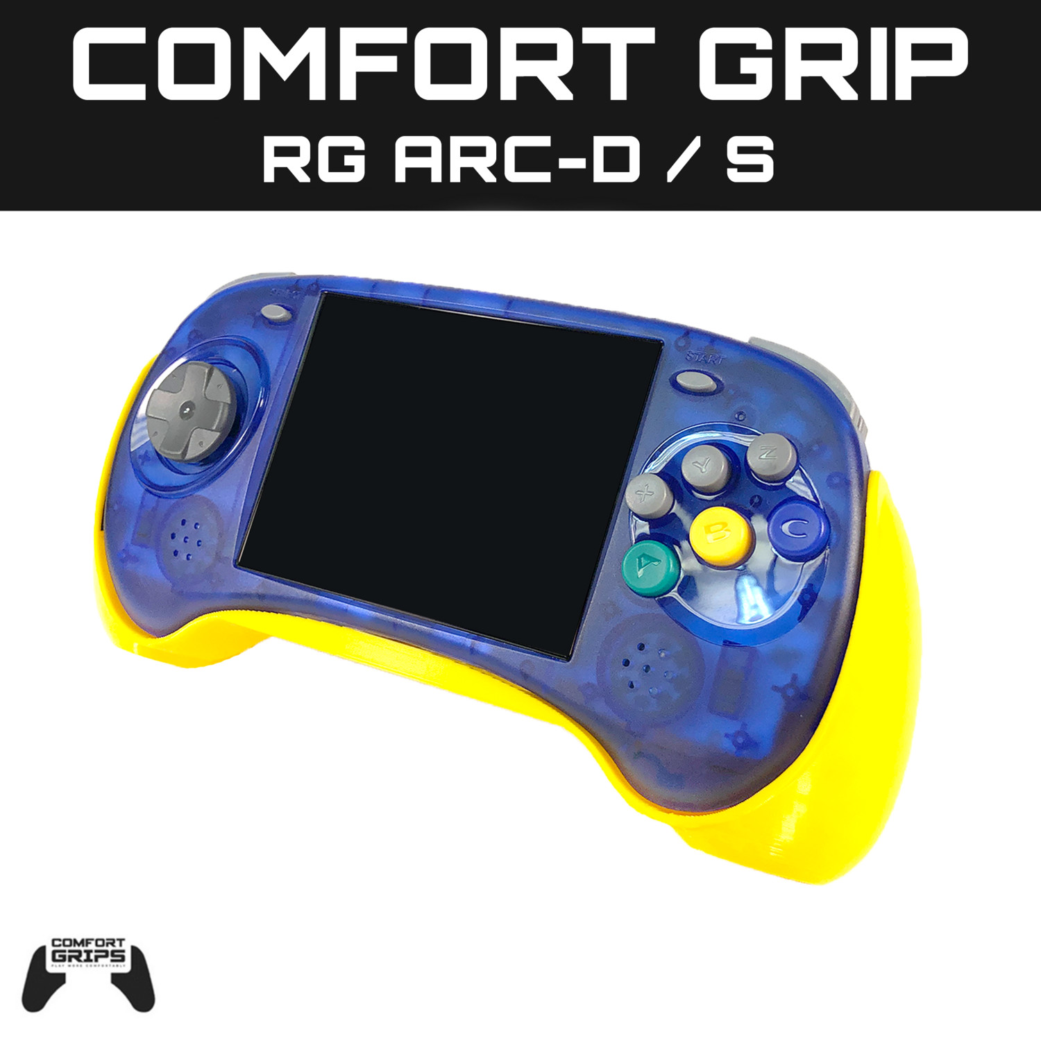 Anbernic RGARC-D/S Comfort Grip Case – 2-in-1 Screen Protector – 3D Printed