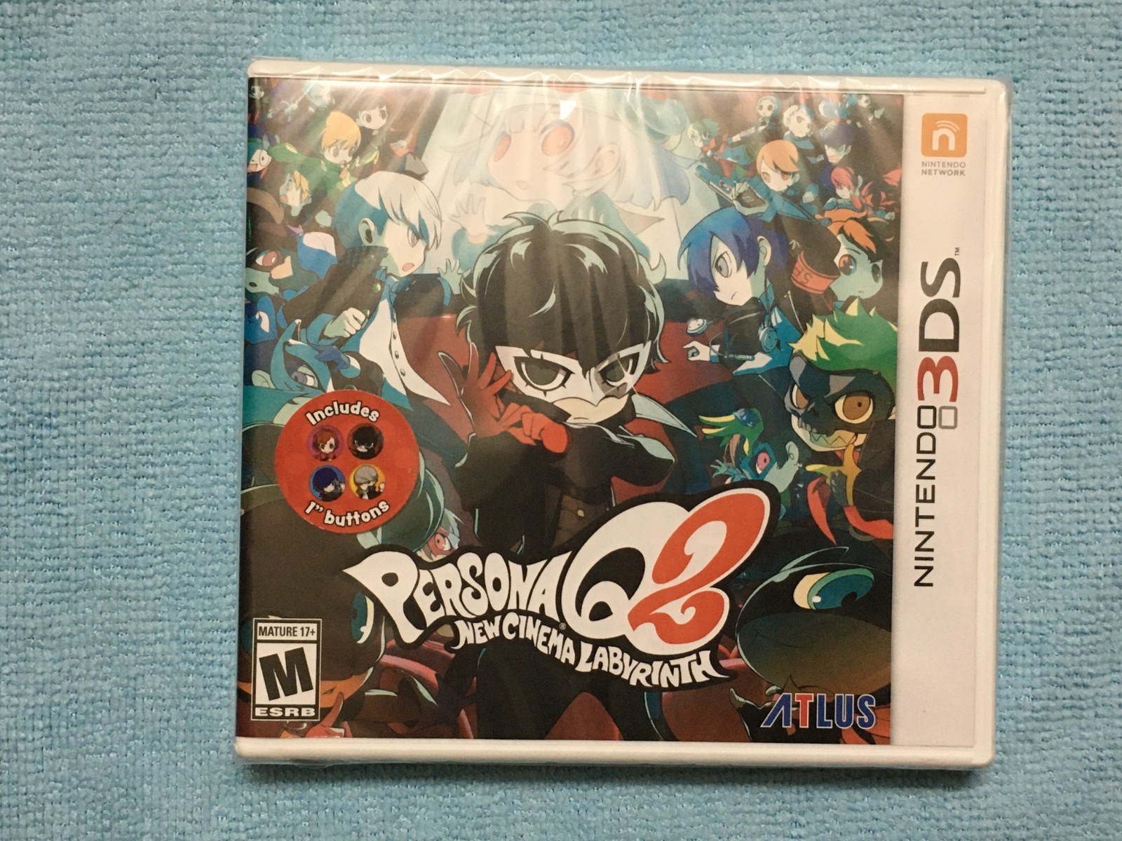 Persona Q2 New Cinema Labyrinth Launch Edition with Pins Nintendo 3DS New Sealed