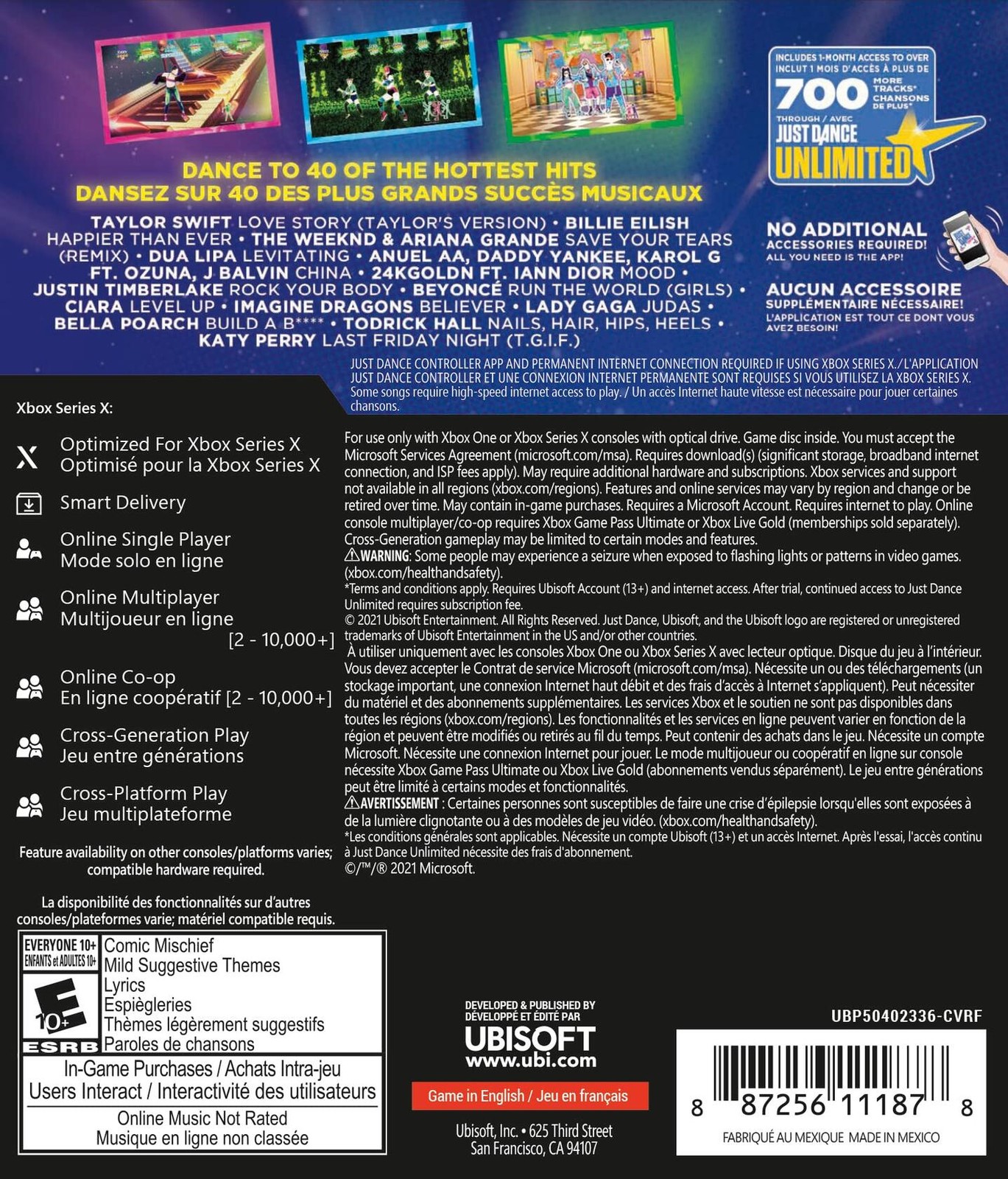 Just Dance 2022 Standard Edition – Xbox Series X & Xbox One
