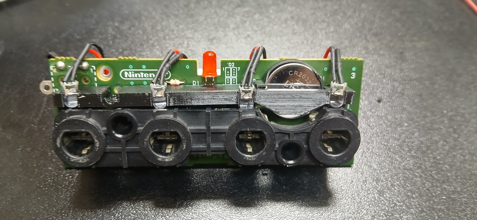 Pink Purple Nintendo GameCube LED Light Mod Modification for controller ports
