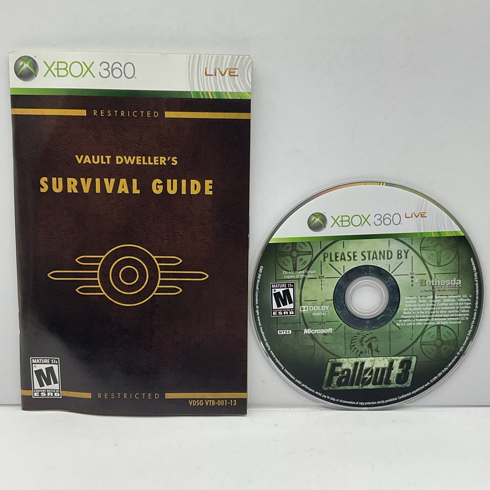 Fallout 3 (Xbox 360) Tested & Complete CIB Clean 1 YR Warranty Refurbished