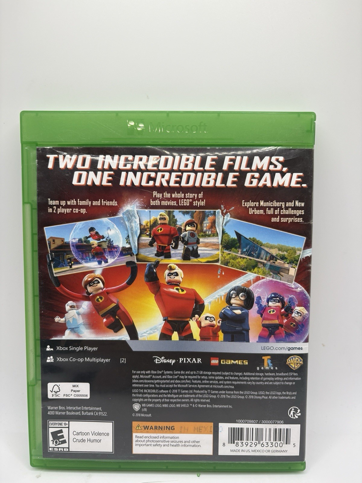 LEGO The Incredibles – Microsoft Xbox One CIB