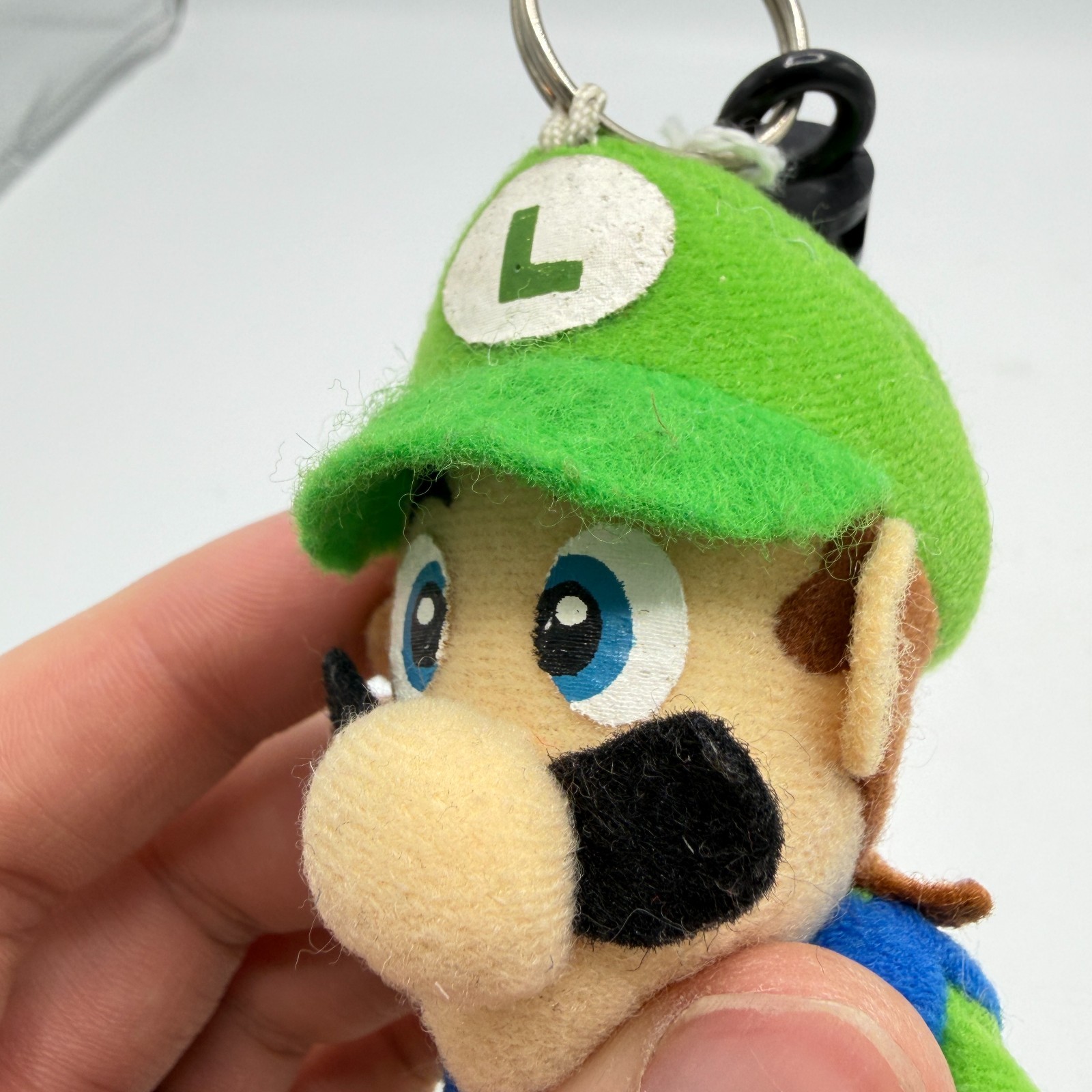 NWT Vintage 1997 BD&A Nintendo Super Mario 64 Luigi Bean Bag Plush Doll Rare 6″